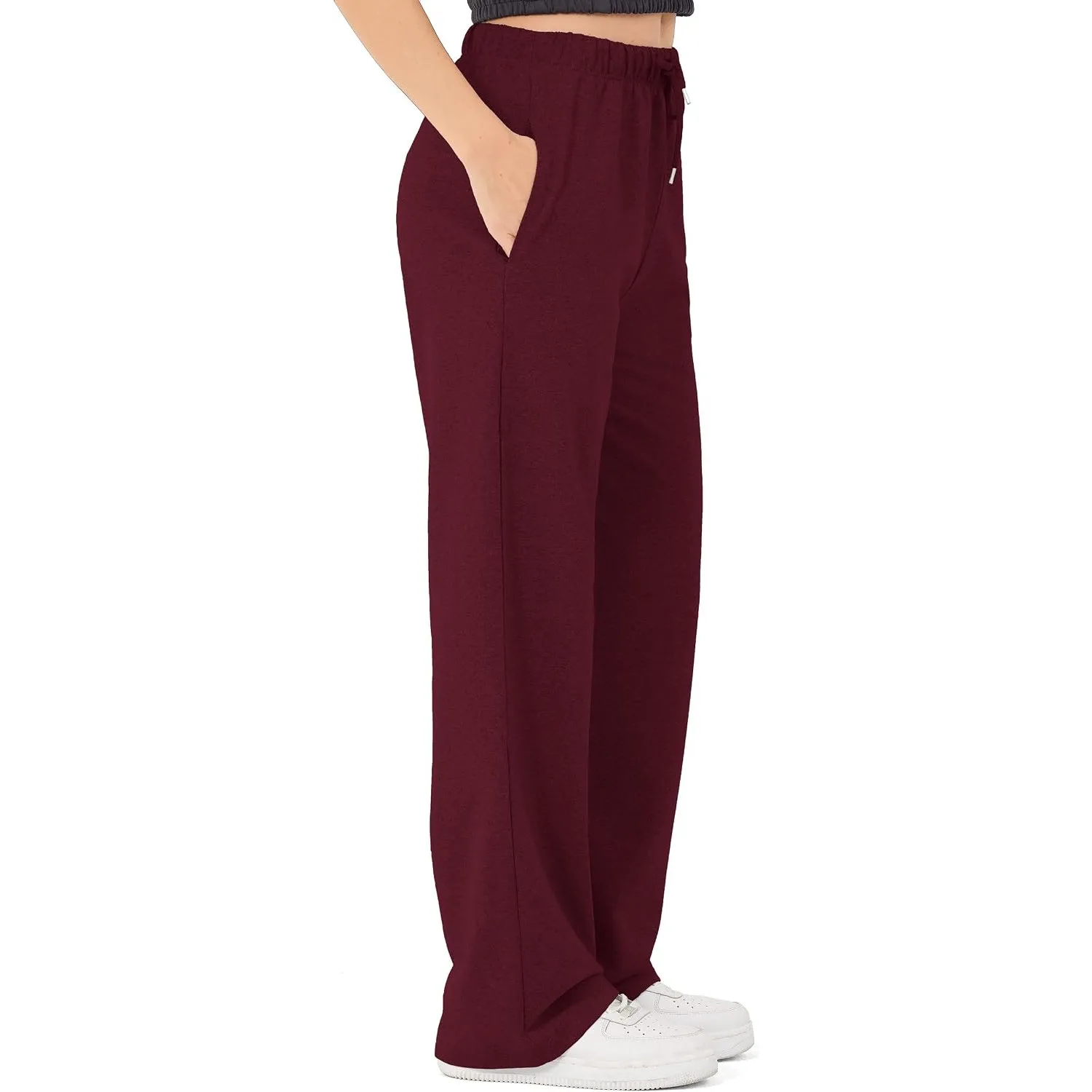 ROSS CAMP Jogginghose Damen - Baumwolle Sporthose Lang, Traininghose Laufhosen Bequeme Jogger, Sweatpants Weites Bein m…