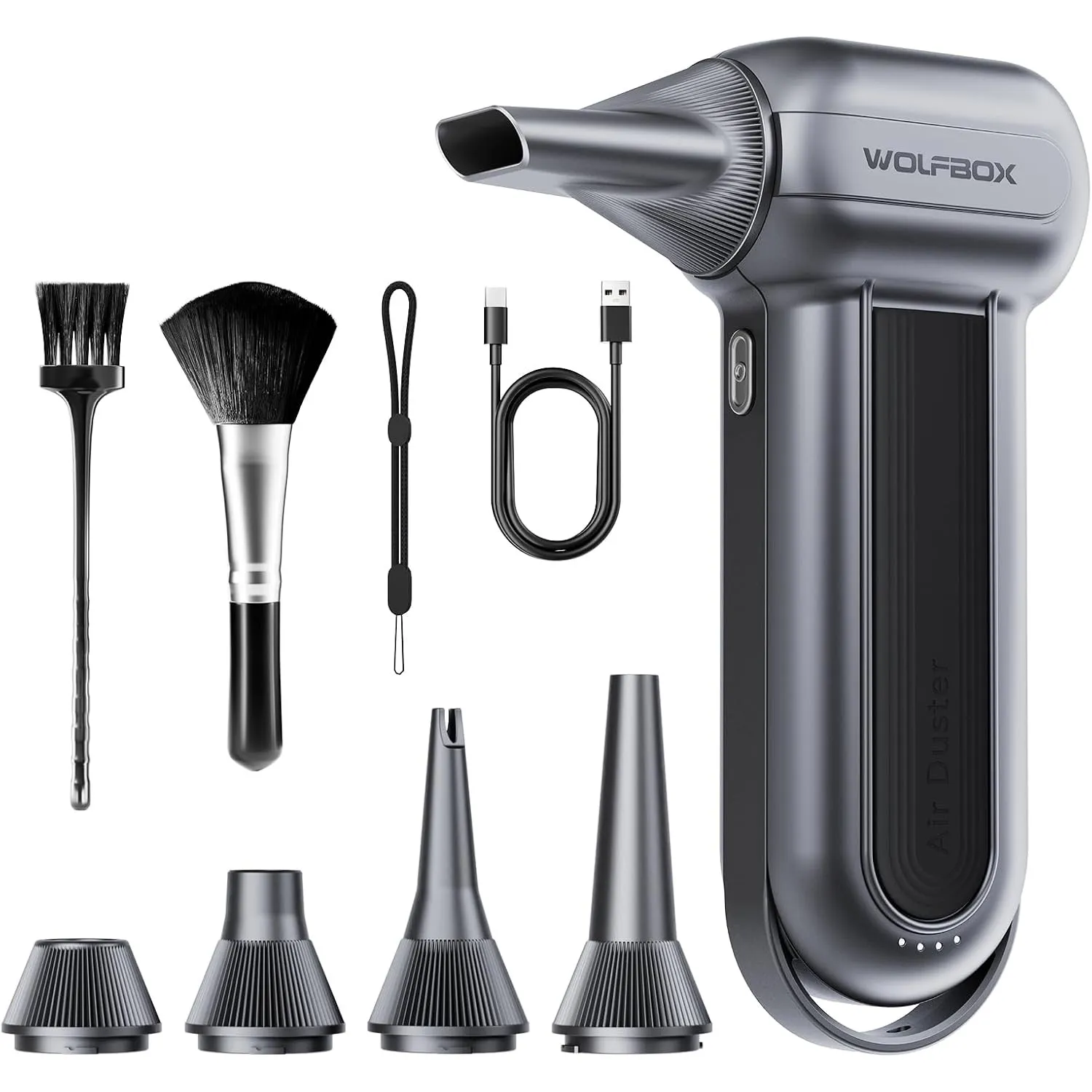 WOLFBOX MF100 Electric Air Duster, 150000 RPM, Cordless, 3-Gang für Auto