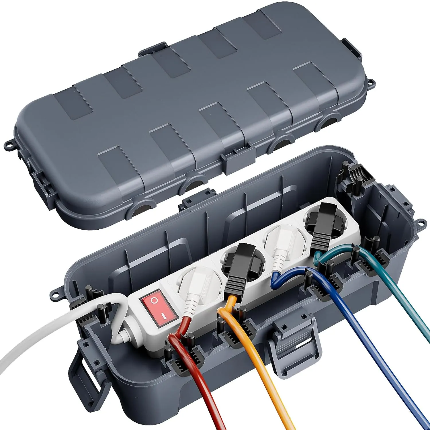 RESTMO Medium Waterproof Cable Box for Outdoor Use, IP54 Waterproof, Weatherproof Cable Box, Ideal for Protecting Exten…