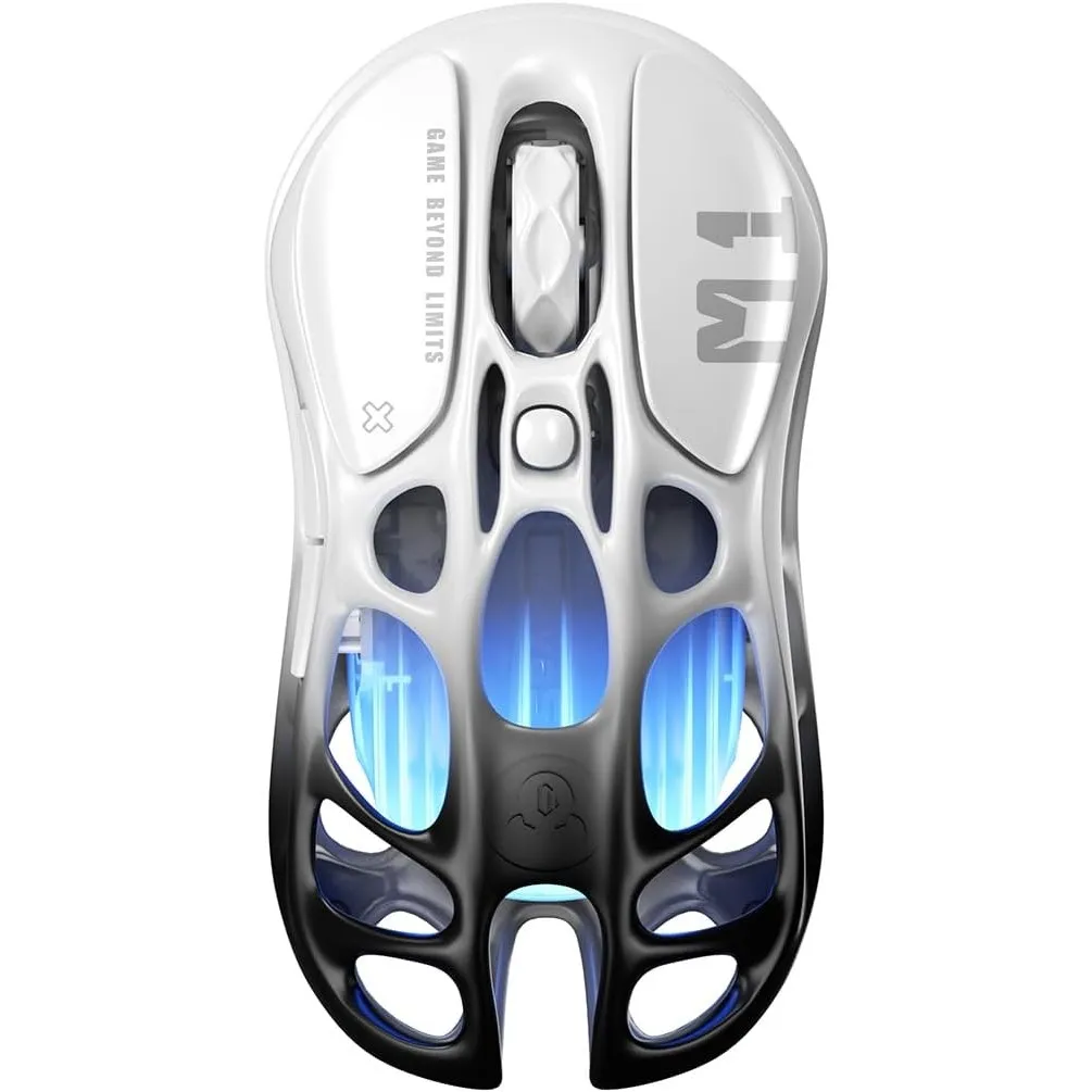 GravaStar Mercury M1 Pro Gaming-Maus kabellos, 26.000 DPI, 4K Polling Rate, PAW3395 Sensor, Ultraleicht (88g), Bluetoot…