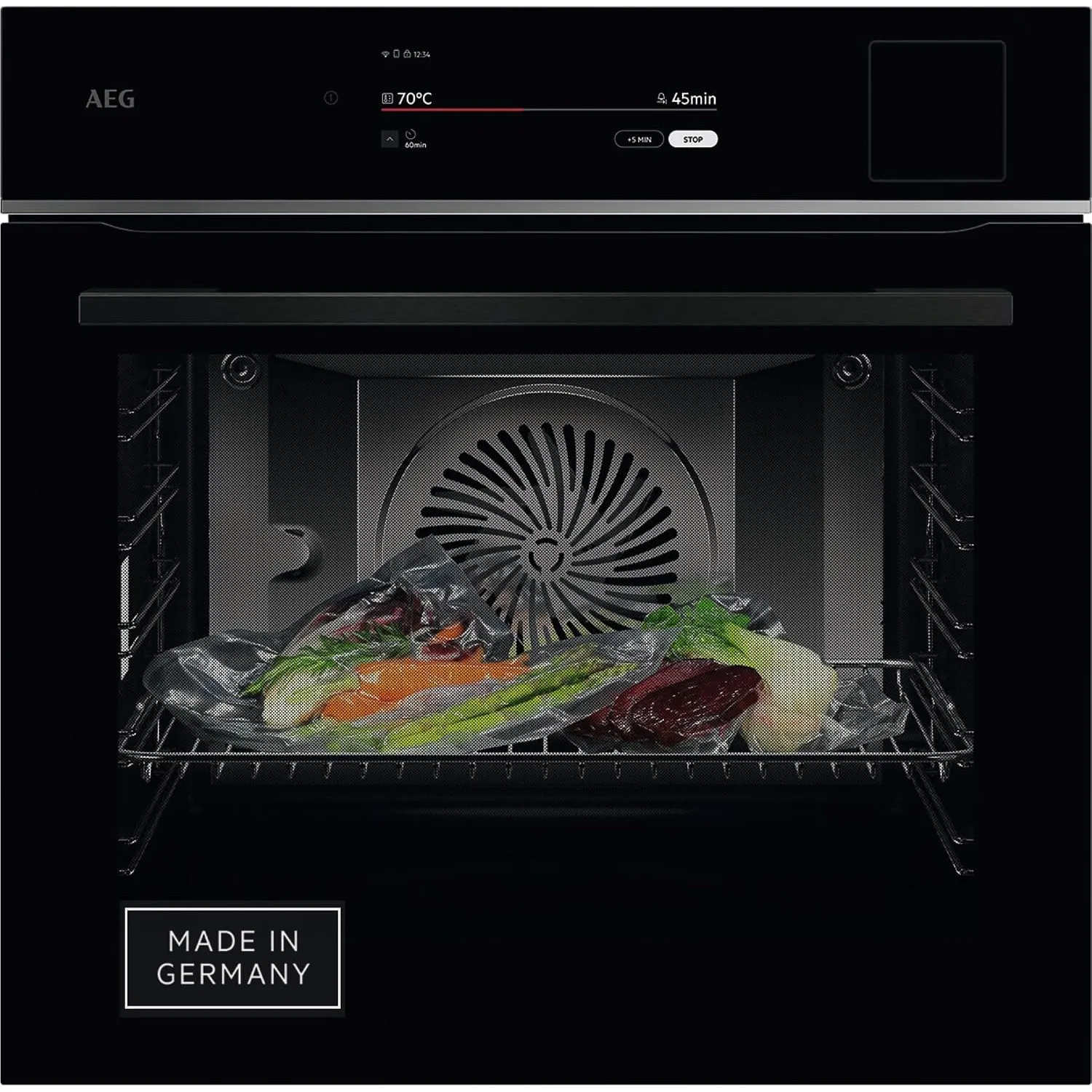 AEG 9 Wifi Einbau Dampfbackofen, ETM Testsieger, SteamPro, TP9SB82WAB