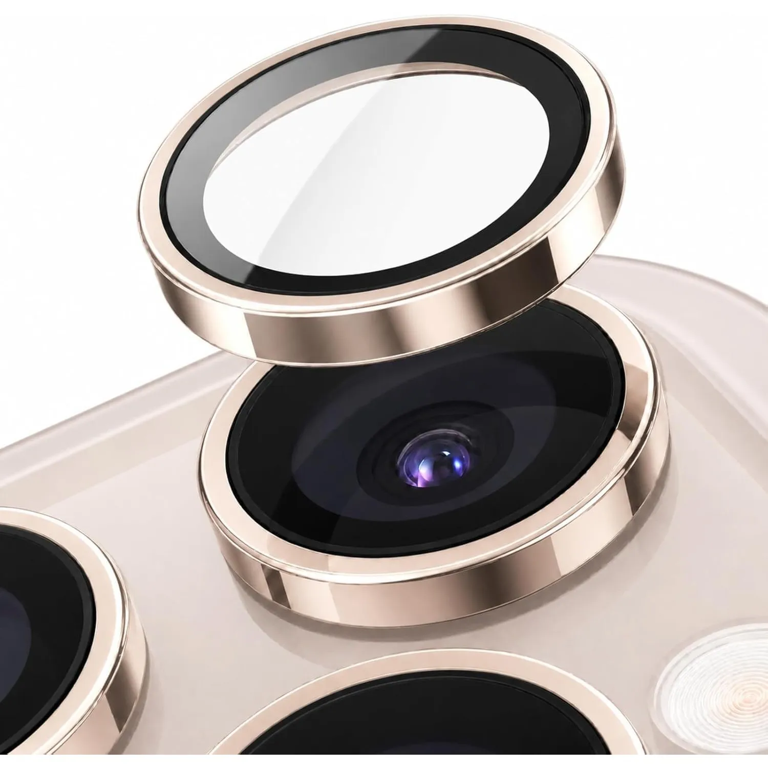 TORRAS für iPhone 16 Pro/16 Pro Max Kameraschutz ProLens Air, RoséGold