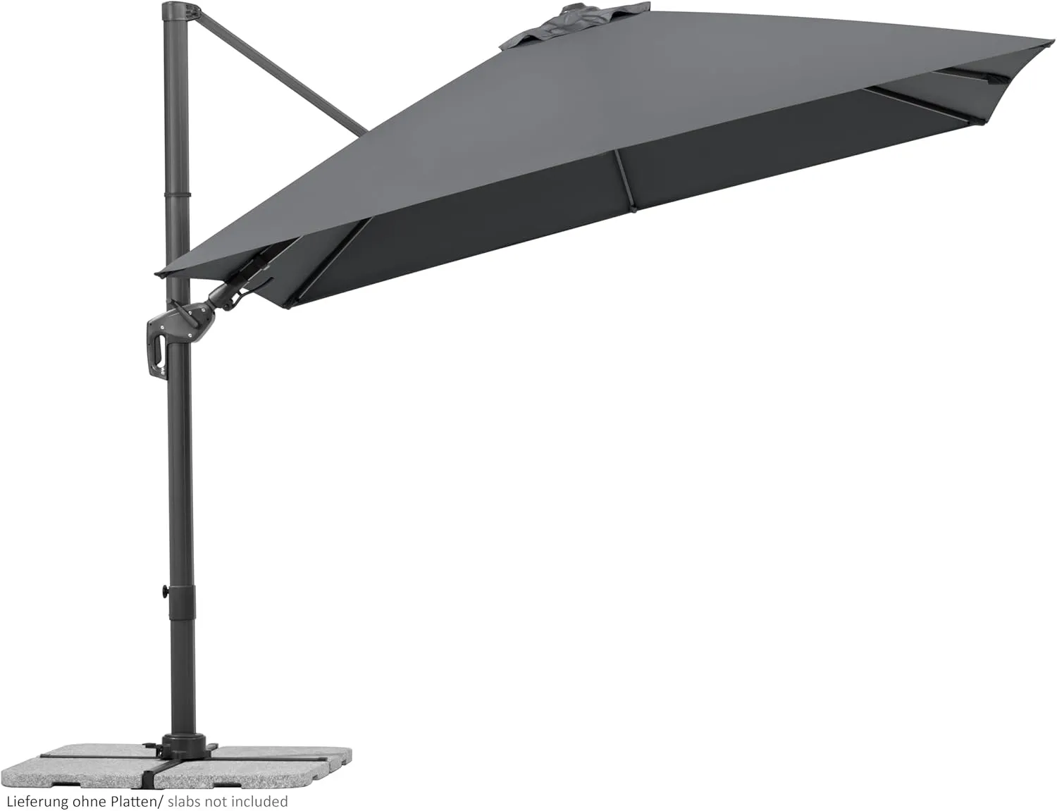 Schneider Rhodes Twist Parasol Approx. 300 x 300 cm Anthracite