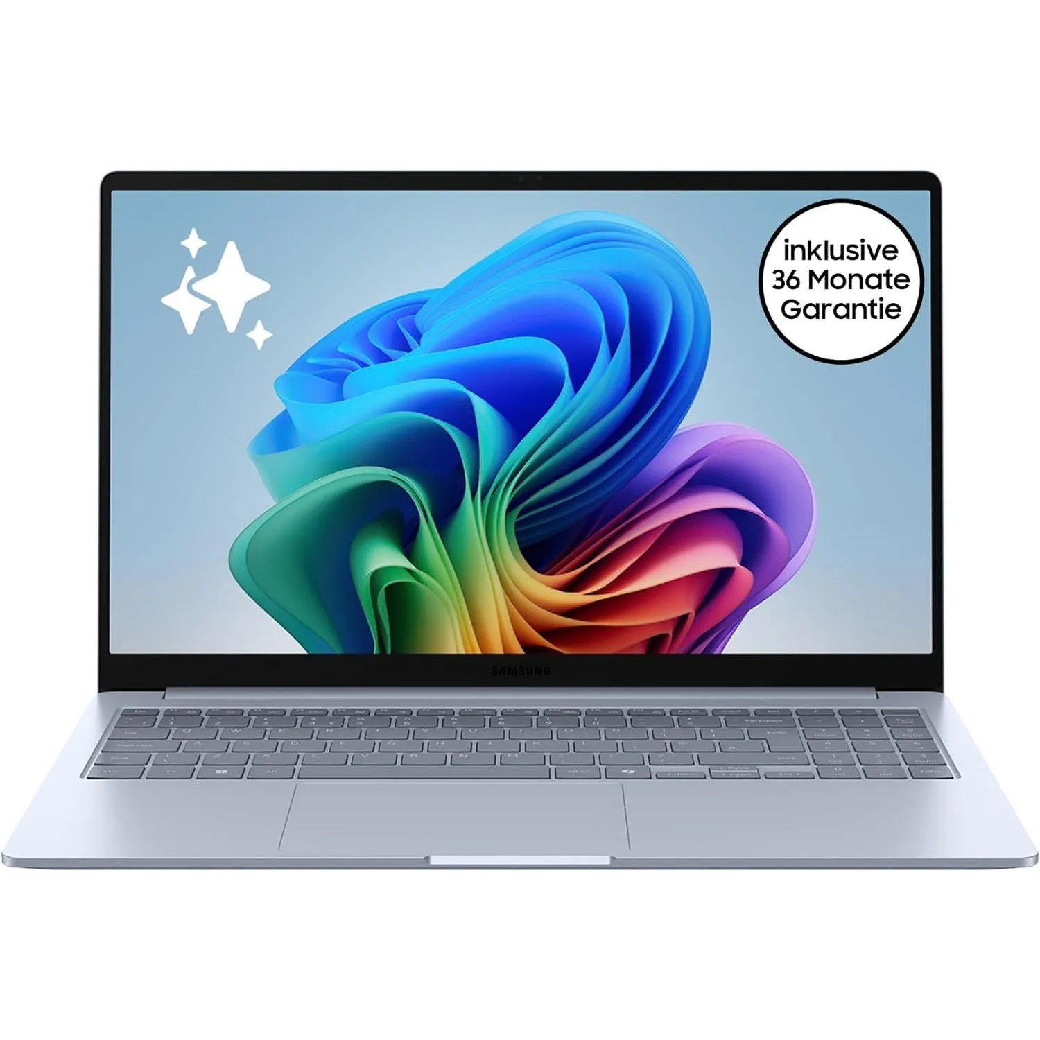 Samsung Galaxy Book4 Edge Galaxy AI-Laptop, 15,6-Zoll-Display, 16GB RAM, Snapdragon X Plus Prozessor, Notebook 256GB Sp…