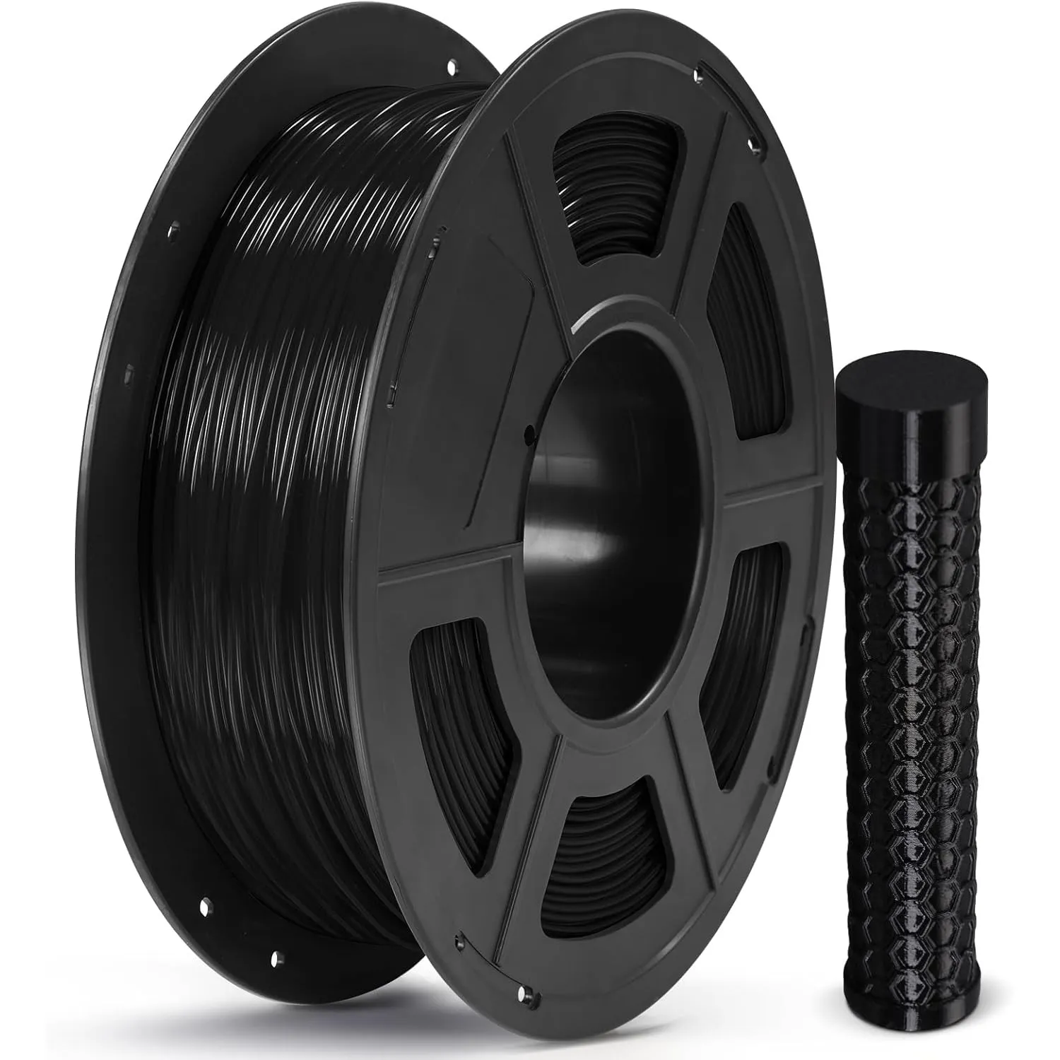 ANYCUBIC TPU Filament 1,75 mm, Flexibel und weich, 1KG Schwarz | 95A TPU 3D Drucker Filament, Unterstützt Hohe Geschwin…