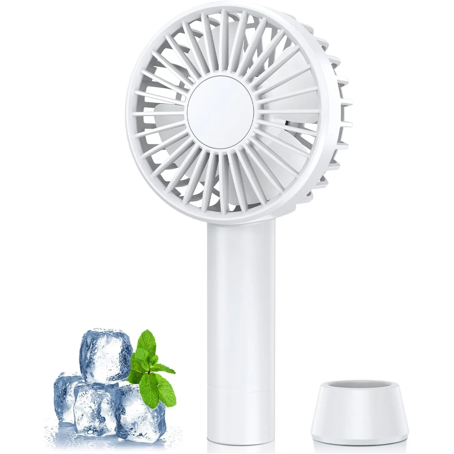 Handventilator, Tragbarer Mini Ventilator, USB Ventilator mit 5 Geschwindigkeiten, Wiederaufladbar, Kleiner Ventilator …