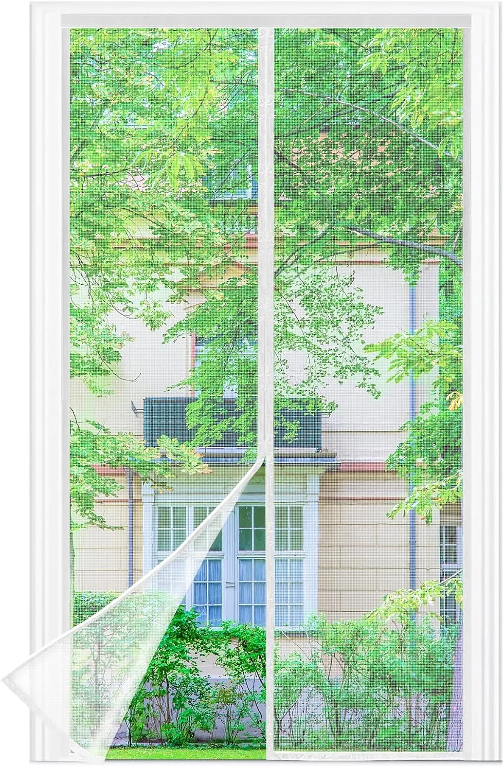 Fliegengitter Balkontür Magnet, 100 * 220cm Stärkere Magneten Fliegengitter Tür,3.8cm Breites Klettband, Fliegengittert…