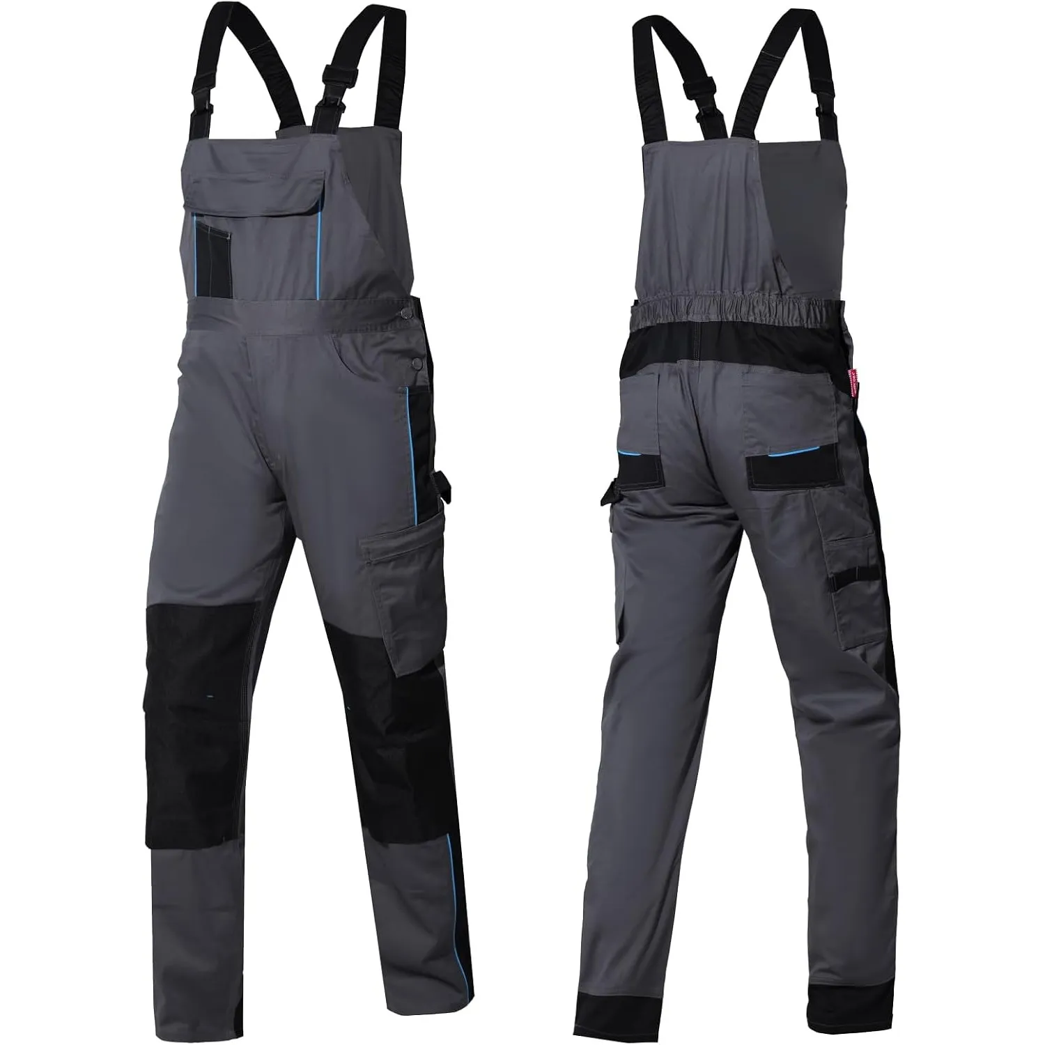 WORK IDEA Herren Stretch-Arbeitslatzhose mit zahlreichen Taschen und Werkzeugtaschen