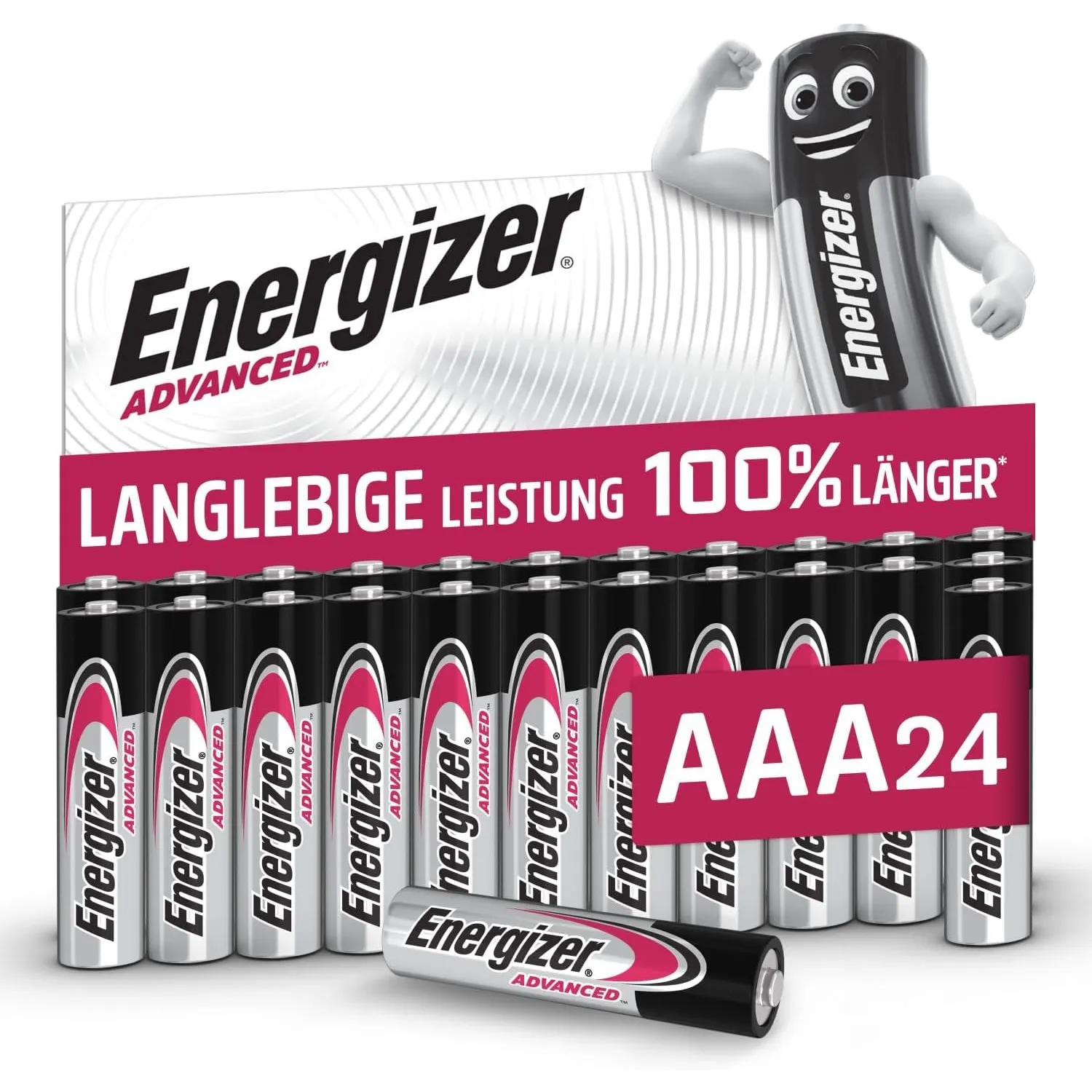 Energizer Advanced - AAA Batterien (24 Stück) - 1,5V Alkali-Batterien