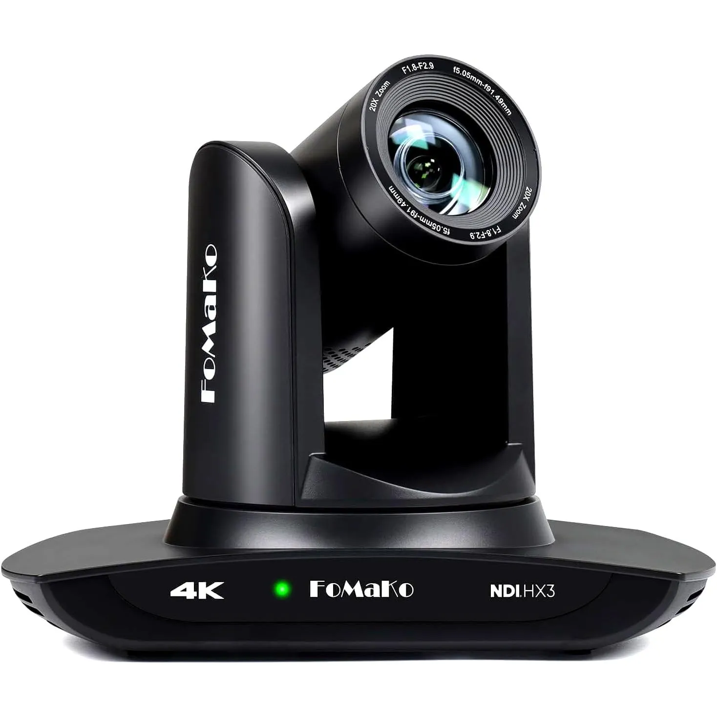 FoMaKo 4K PTZ Livestream Kamera NDI HX3 20x Optischer Zoom HDMI PoE, K20UH