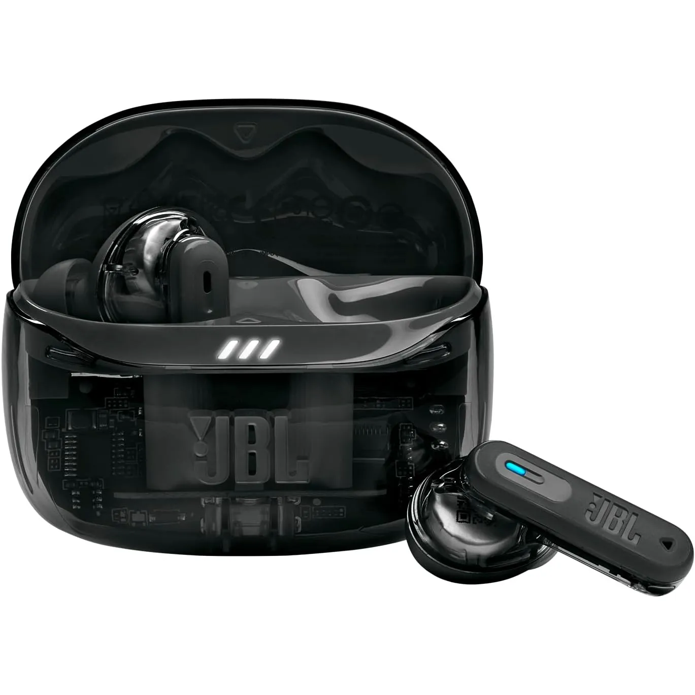 JBL Tune Beam Ghost 2, Kabellose Bluetooth-In-Ear-Kopfhörer mit Noise-Cancelling, 48 h Wiedergabezeit, IP54 wasser - un…