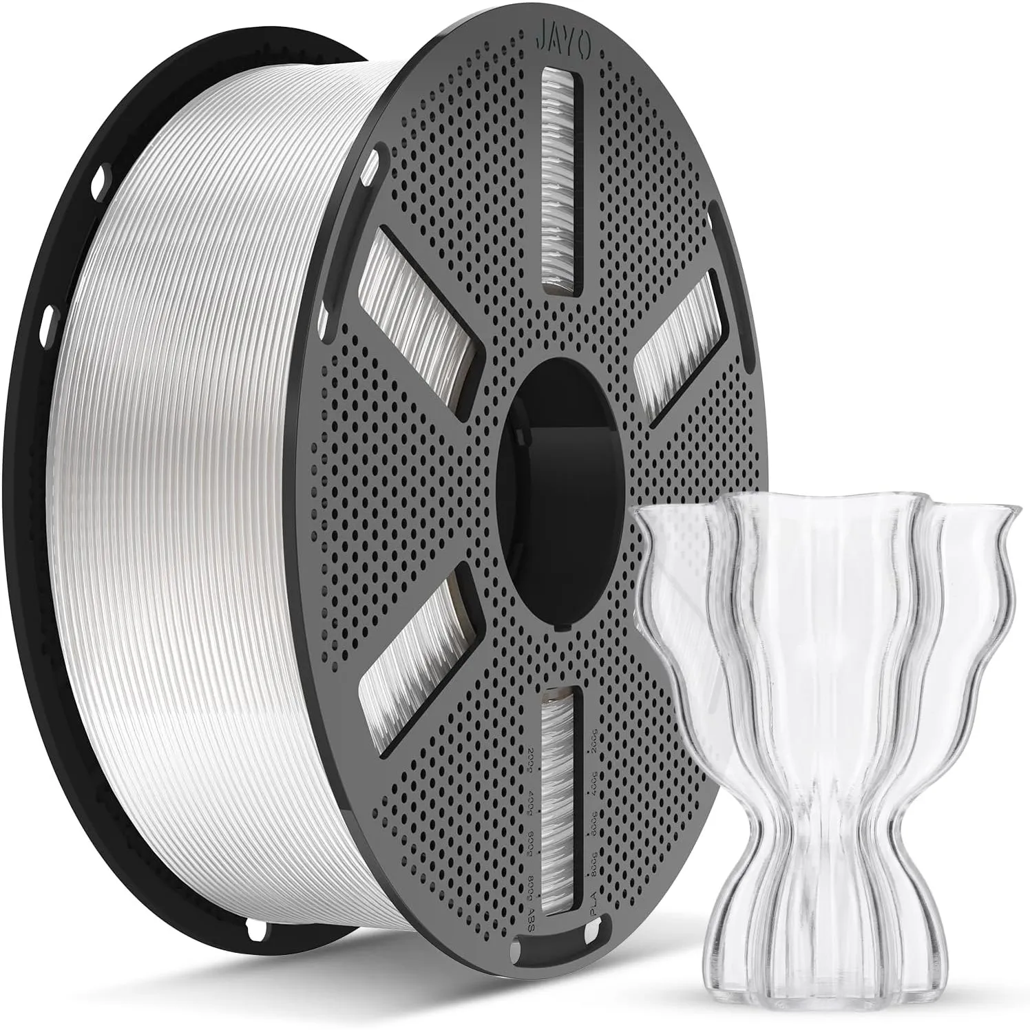 JAYO PLA+ Filament 1.75mm, Erhöhte Zähigkeit PLA Plus Filament-3D-Druckmaterialien, Maßgenauigkeit +/- 0.02mm, 1.1 kg S…