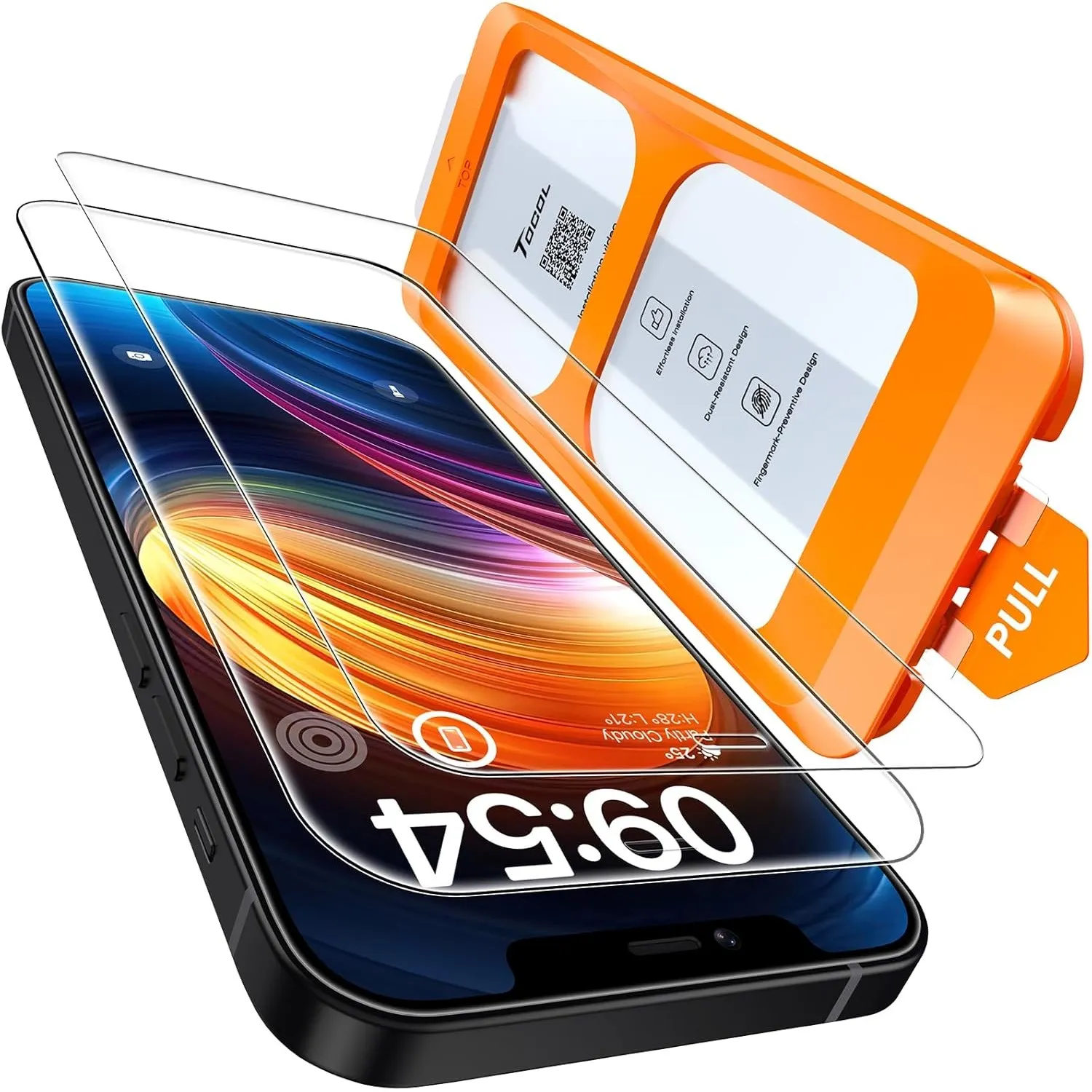 TOCOL für iPhone 12 / iPhone 12 Pro für Panzerglas, Einfache Montage