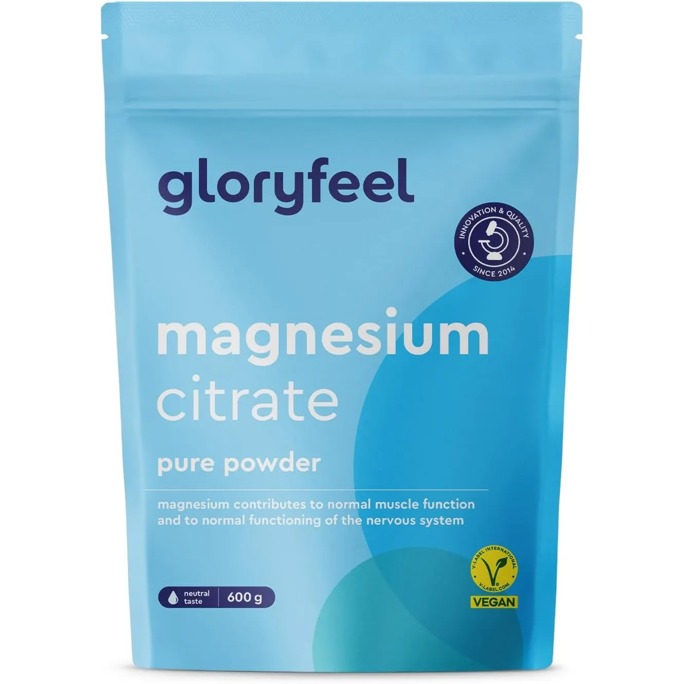 Magnesiumcitrat Pulver 600 g – Für Muskeln, Nerven & Elektrolythaushalt*