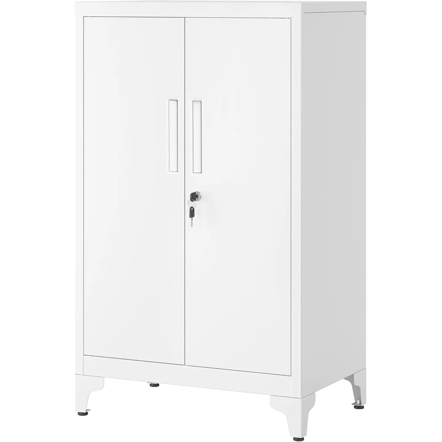 SONGMICS Aktenschrank, mit 2 Türen, abschließbar, aus Stahl