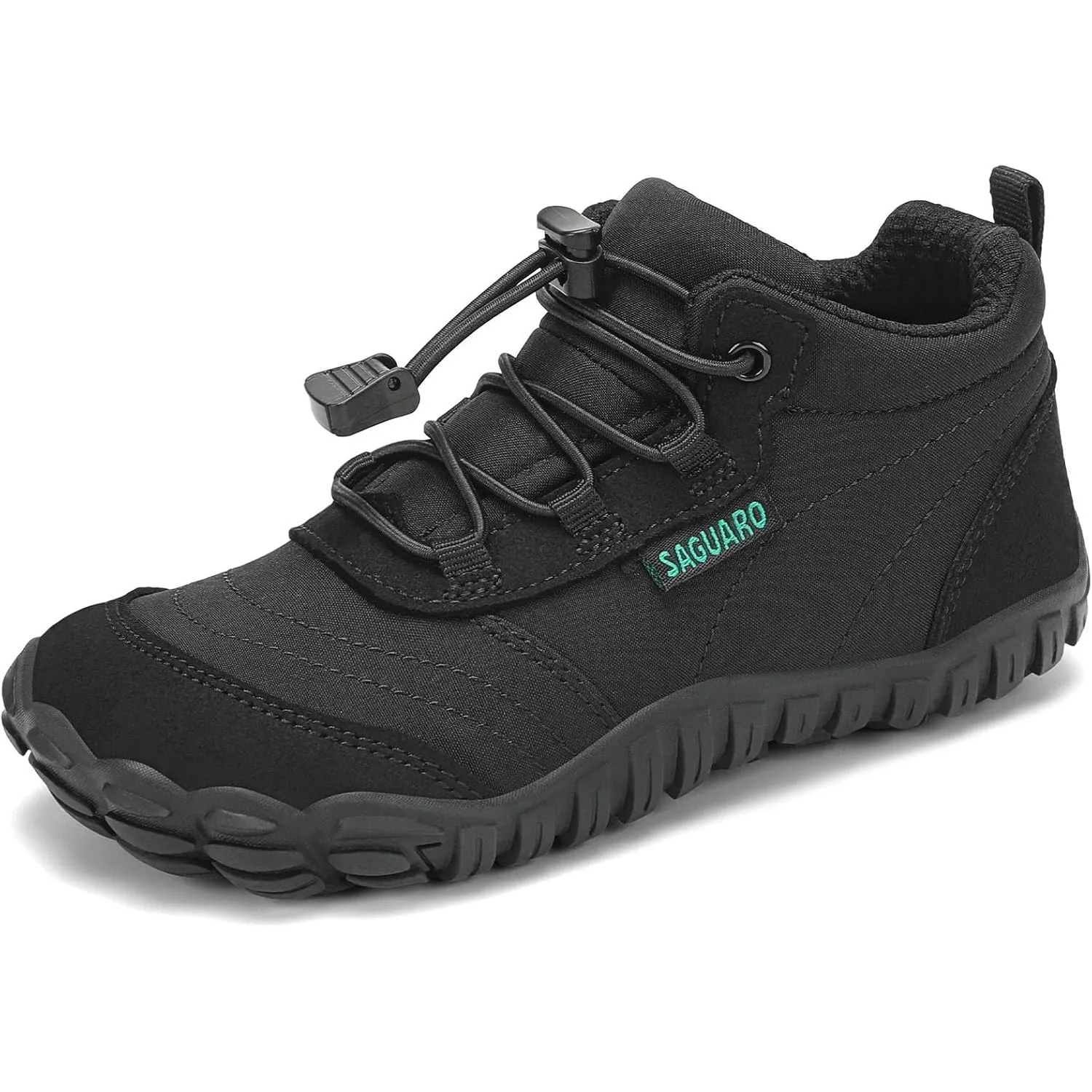 SAGUARO Kinder Barfußschuhe Atmungsaktiv rutschfest Wanderschuhe Leicht Barefoot Minimal Sneaker Gr.26-36