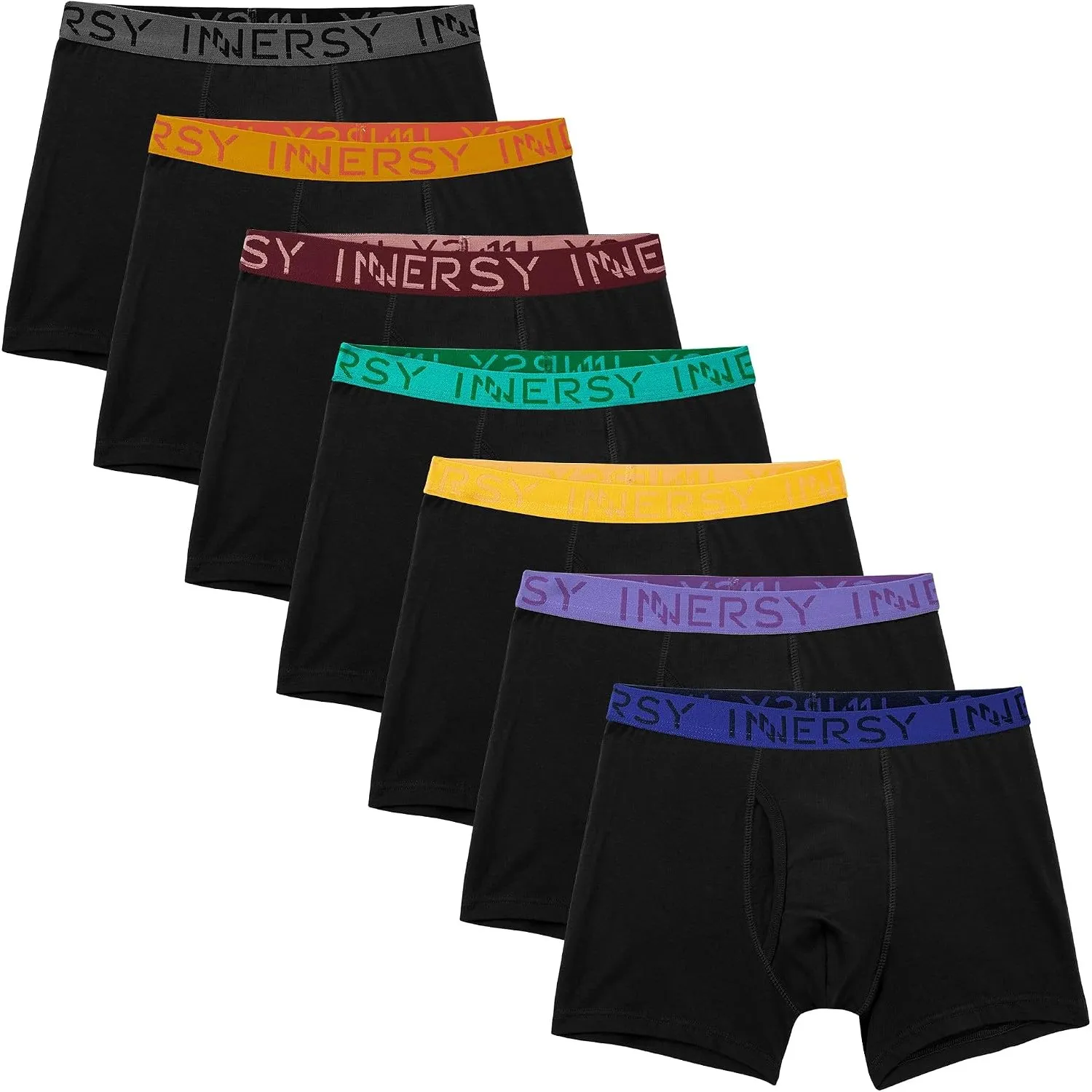 INNERSY Unterhosen Jungen Baumwolle Boxershorts mit Eingriff 128-176 7 Pack | Atmungsaktive Retroshorts für 8-18 Jahre …