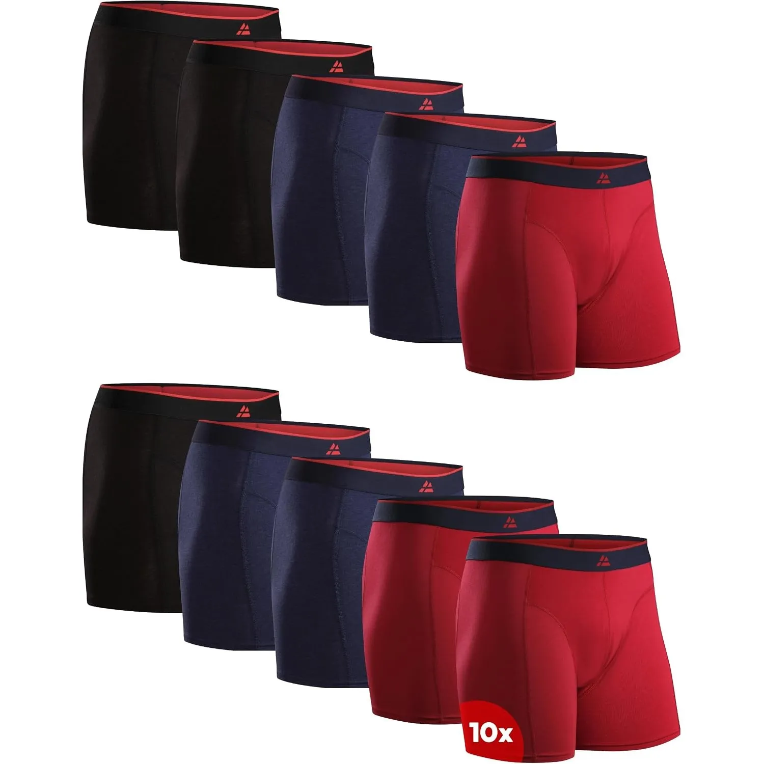 DANISH ENDURANCE Bambus Boxershorts Herren, Atmungsaktiv, 6er & 10er Pack