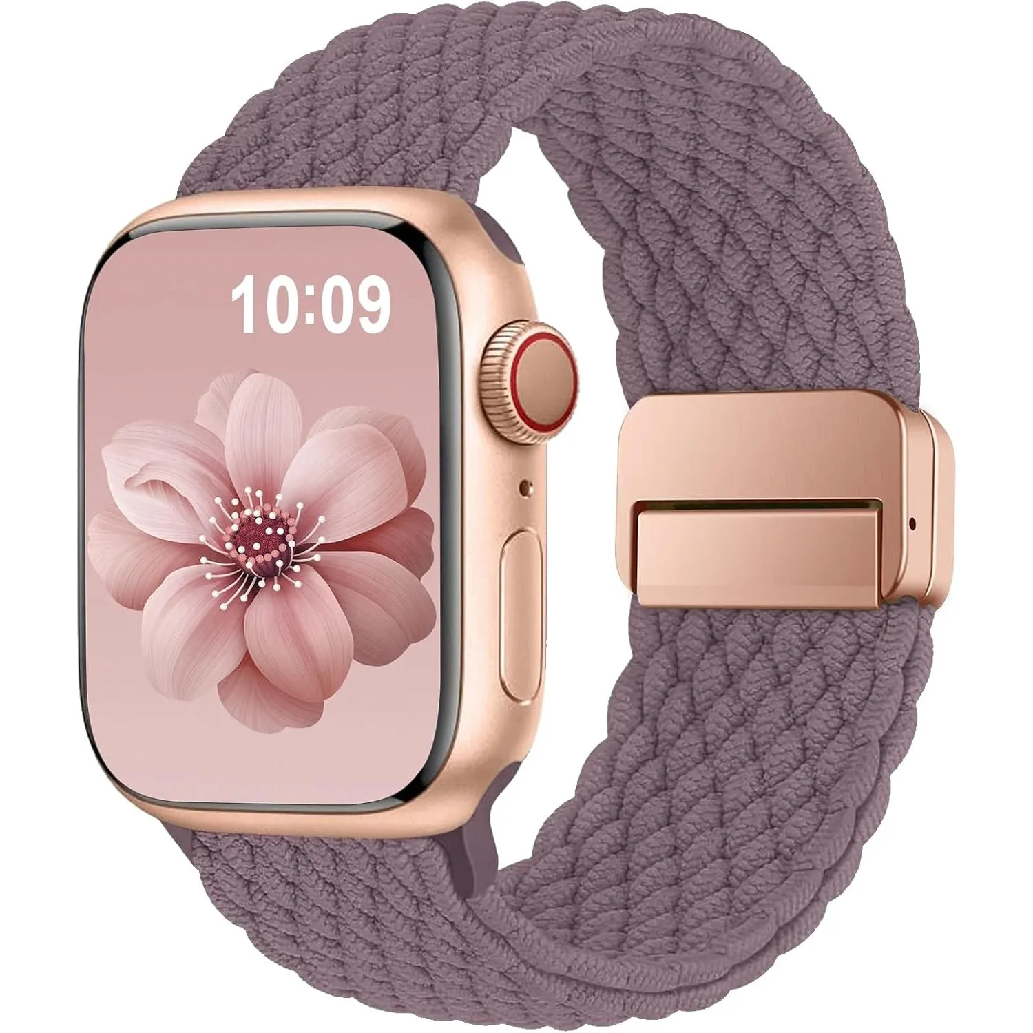 Higgs Geflochtenes Armband Kompatibel mit Apple Watch 40mm 41mm 42mm 38mm Damen Herren, Magnetisch Verschluss Elastisch…