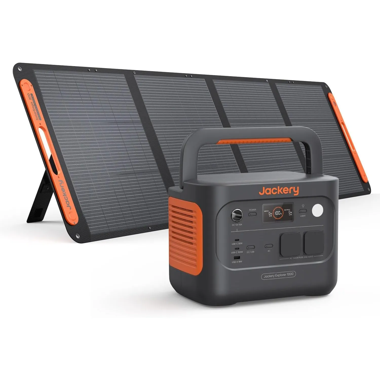 Jackery Powerstation Explorer 1000 v2 mit 200W Solarpanel