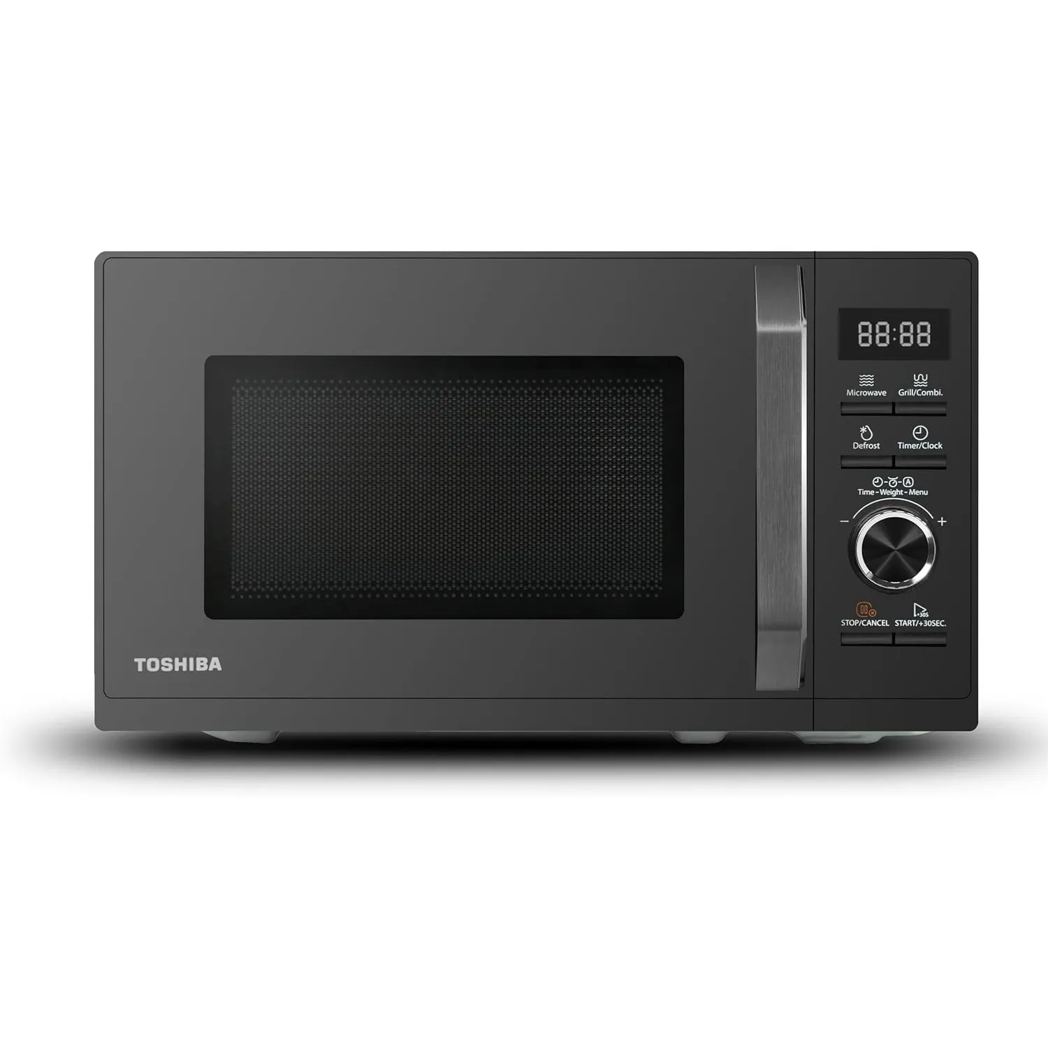 Toshiba MW3-AG20PE(BK) Mikrowellen mit Grill 20L 3-in-1 Mikrowellenherd, Chef-Abtauung, Mikrowelle, Grill, Kombi, 5 Lei…