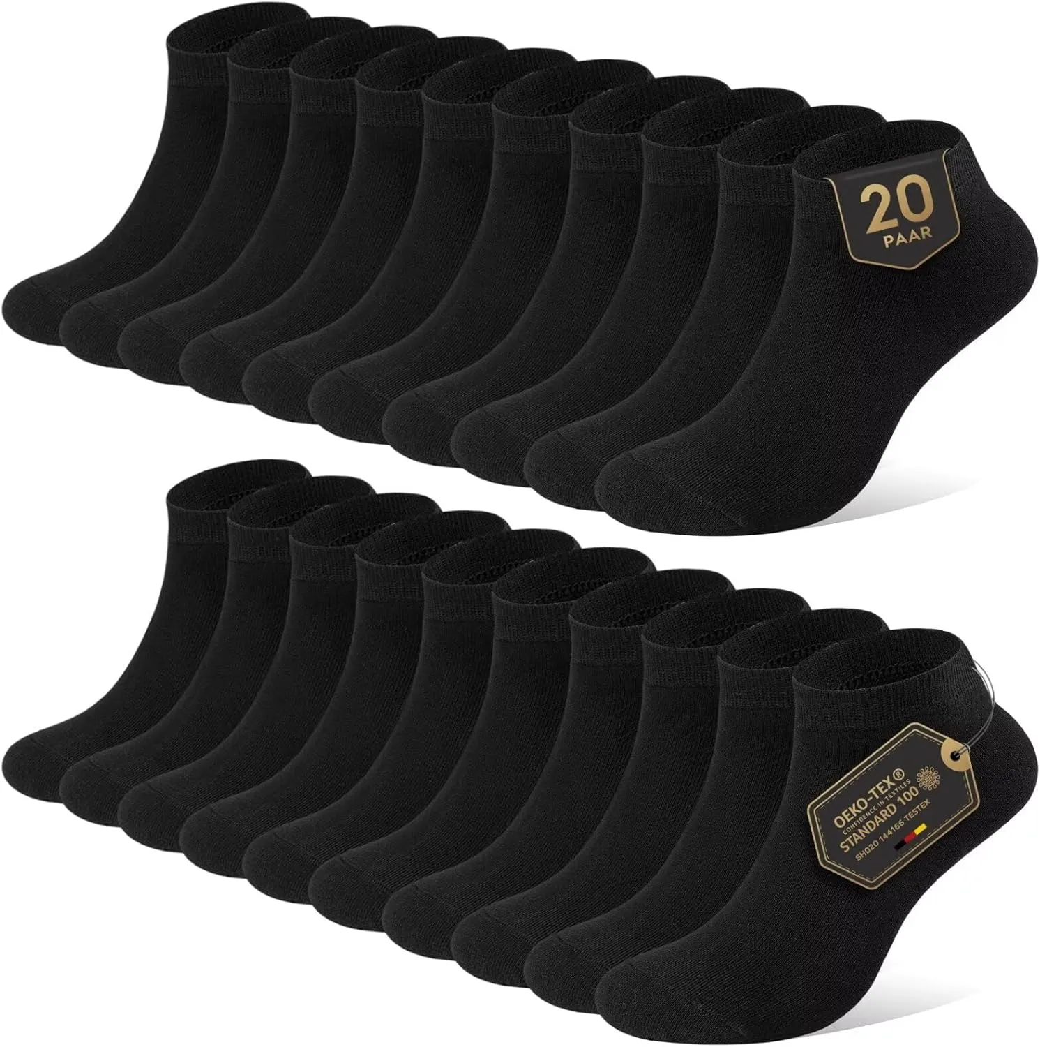 YouShow Sneaker Socken Herren Damen 10 Paar Kurze Halbsocken Quarter Baumwolle Unisex