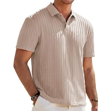 Elegancity Herren Poloshirts Kurzarm Einfarbig Strick Sommer Golf Shirt Freizeit T Shirts Regular Fit Urlaub Polohemd S…