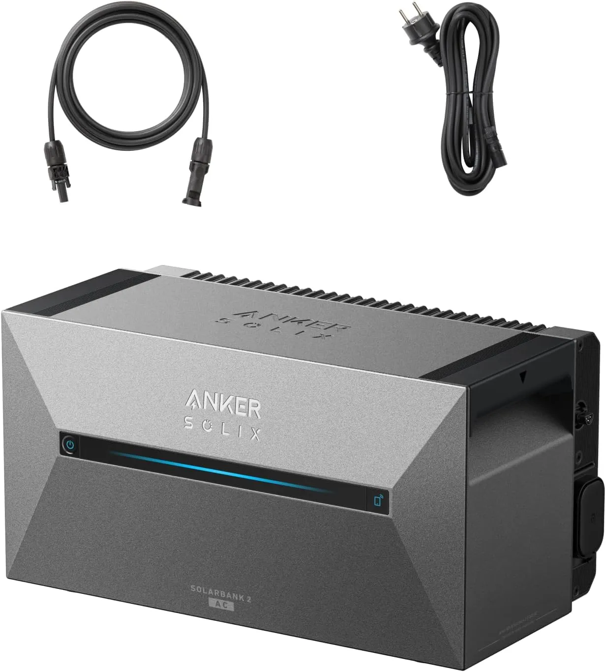 Anker SOLIX Solarbank 2 AC, Balkonkraftwerk mit Speicher zum Aufrüsten, Bis zu 902€ Einsparung, 100% Mikroinverter-Komp…