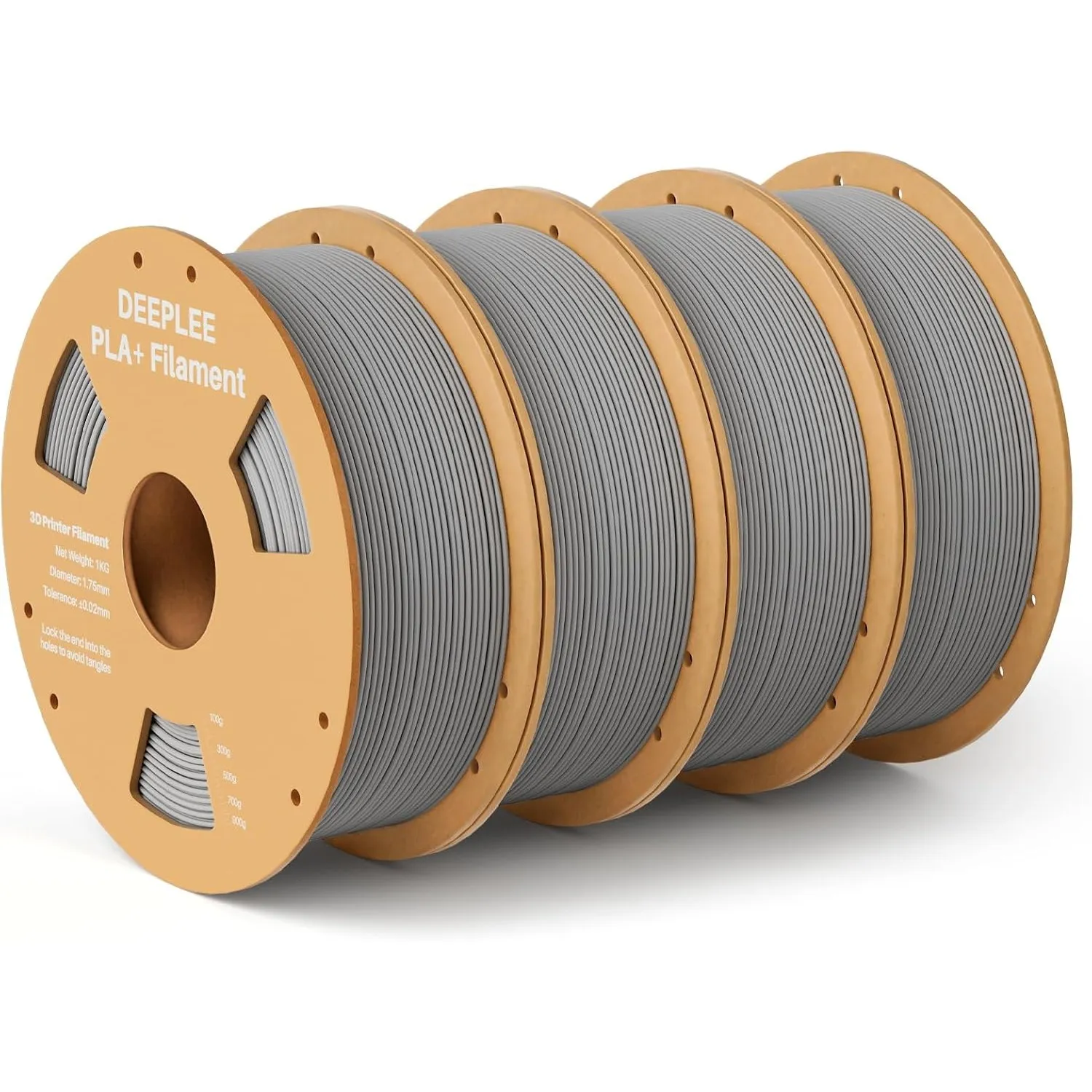 DEEPLEE PLA+ Filament 1.75mm, PLA Plus 3D Drucker Filament, Maßgenauigkeit +/- 0,02 mm, Filament 3D-Druckmaterialien, G…