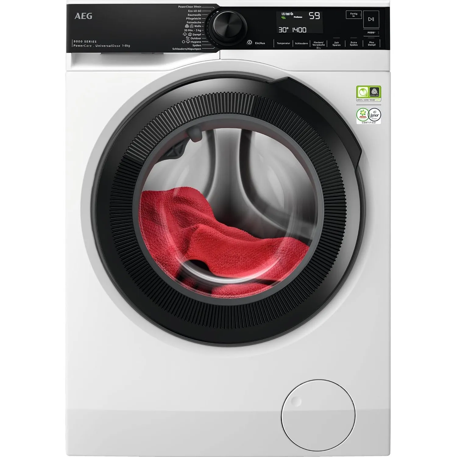 AEG Serie 8000 Waschmaschine Stiftung Warentest GUT, 8 kg, LR8EG75480
