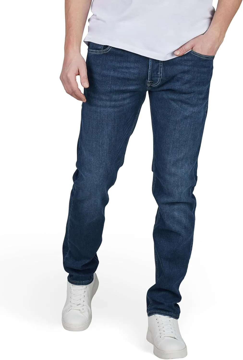 JACK & JONES Jeans Herren Stretch Slim Fit JJIGLENN Jeanshose Hose Denim Blau Schwarz 30 31 32 33 34 36 38