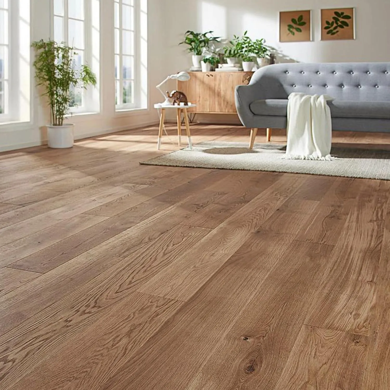 INMOZATA PVC Bodenbelag Selbstklebend 36Fliesen/ 91.5x15.2cm, 5.01m² Vinylboden Selbstklebend, Dicke 2mm Wasserdichte B…