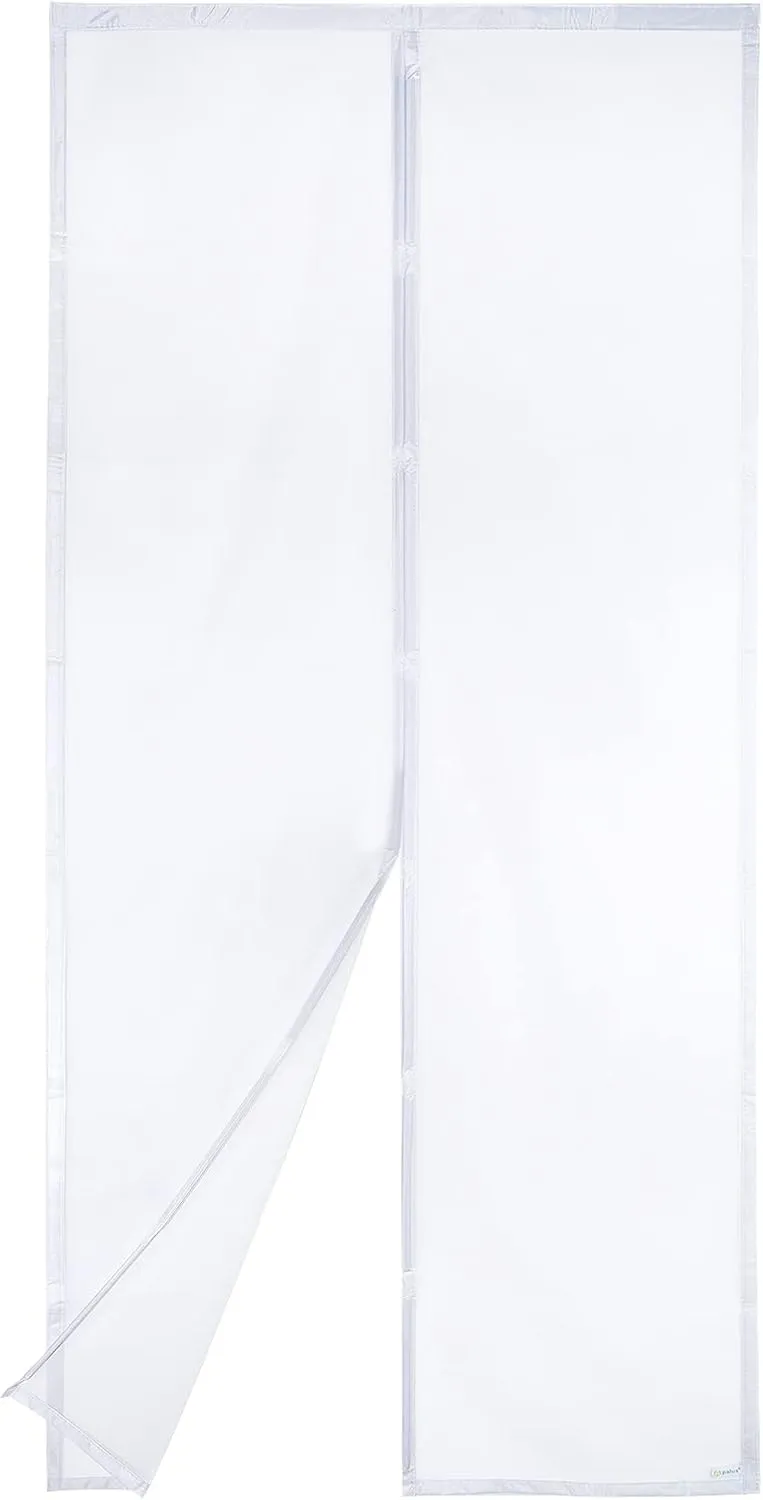 Apalus VP Fliegengitter Tür, Magnet Insektenschutz Balkontür 75x210 cm, 2 x Langlebiger als der Apalus Klassiker, Katzenkrallen Sicher, Stärkere Magneten, 3.8 cm Breites Klettband, Nicht Kürzbar