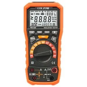 Isolationsmessgerät,Isolationswiderstandsmessgerät, 1000V AC/DC für elektrische Geräte, Isolationswiderstand bis 100 GΩ…