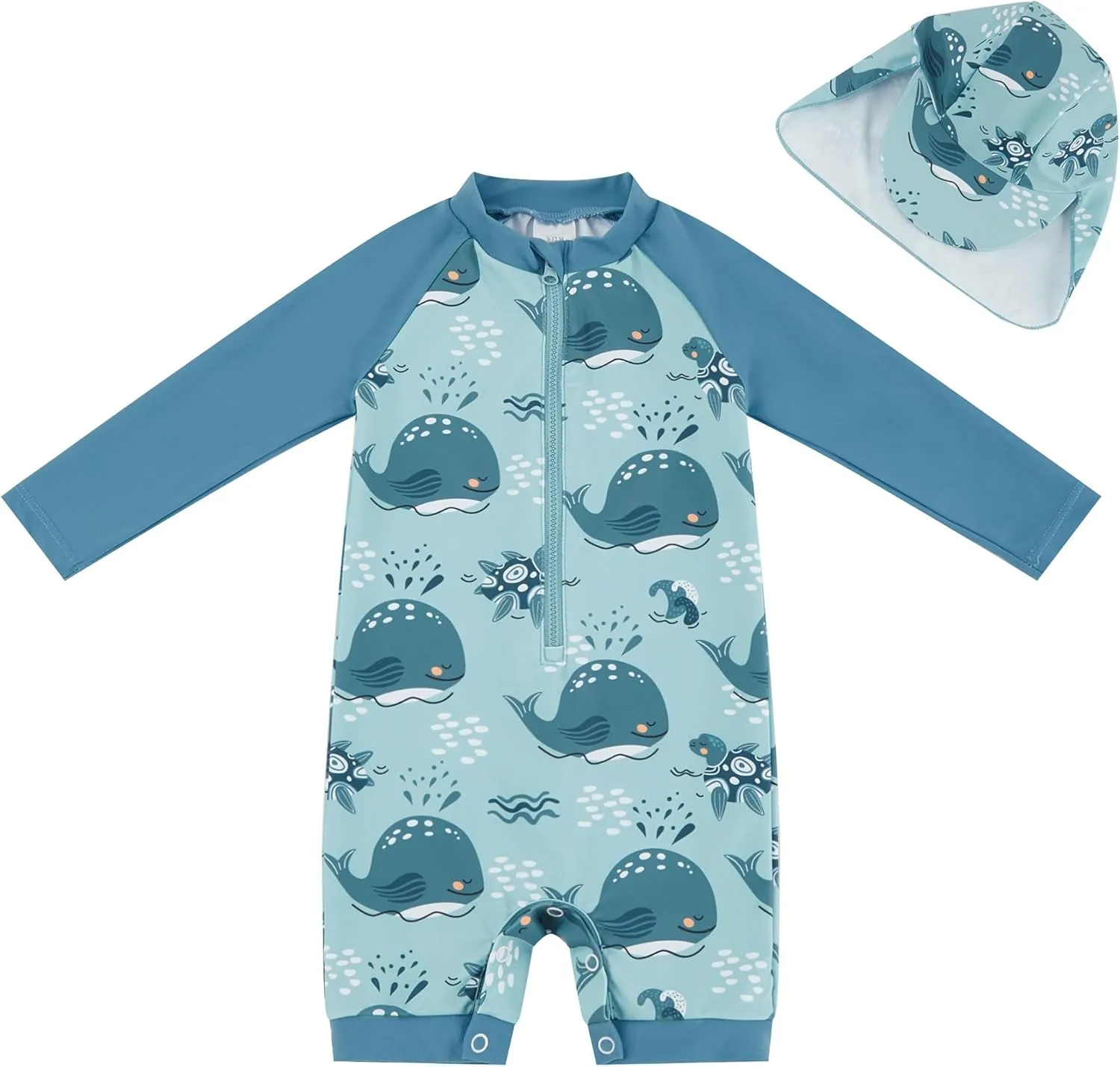 UMELOK Baby Swimsuit, Girl’s swimsuit with Sun Hat, UV Protection