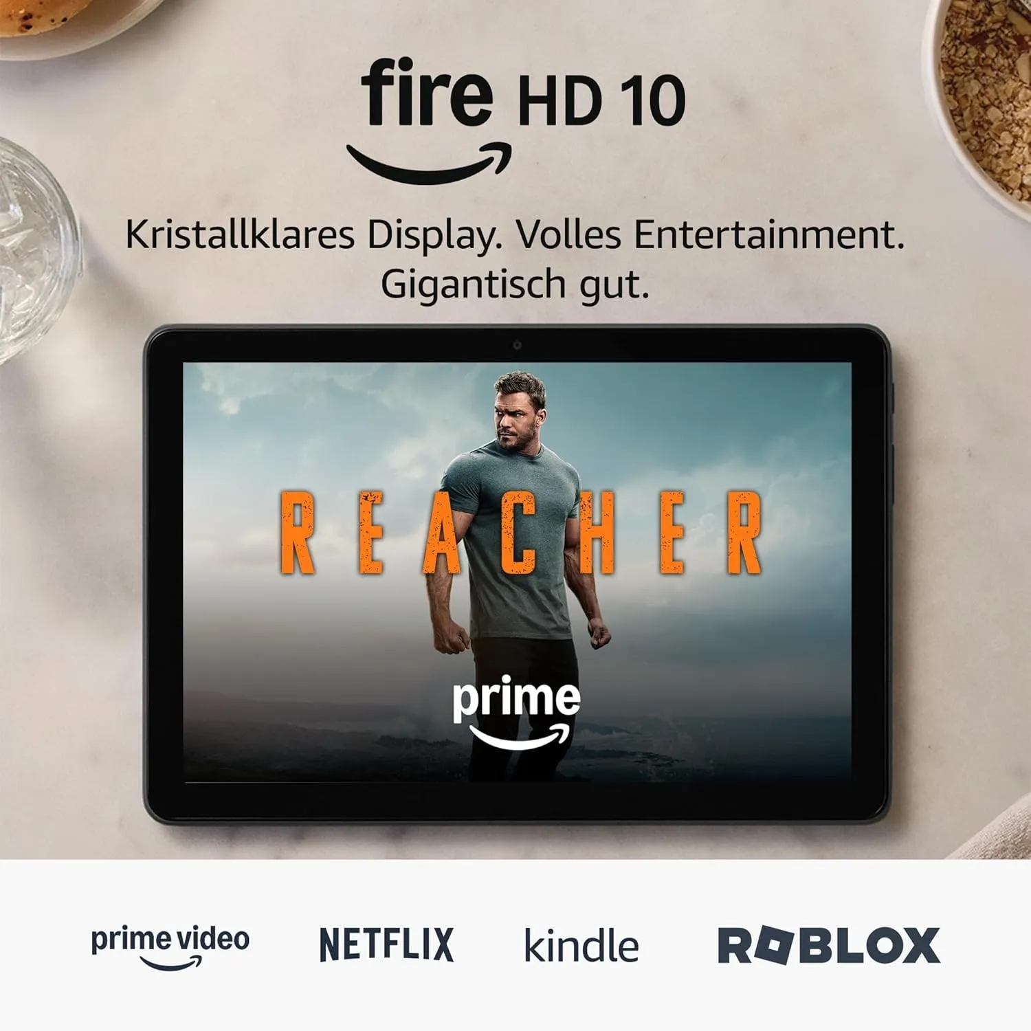 Fire HD 10-Tablet 2023 (Neueste Generation), für Entspannung optimiert, brillantes 10,1-Zoll-Full-HD-Display, Octa-Core…