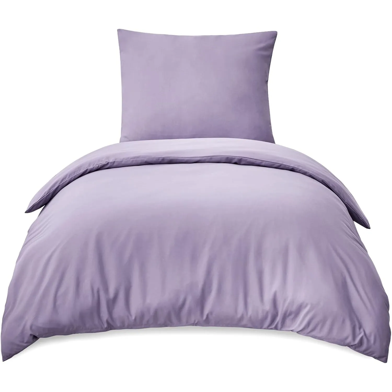 RUIKASI Bettwäsche 155x220 Lavendel 2teilig - Hell Violett Mikrofaser Bettwäsche-Sets Oeko-TEX, Bettbezüge 155 x 220cm …