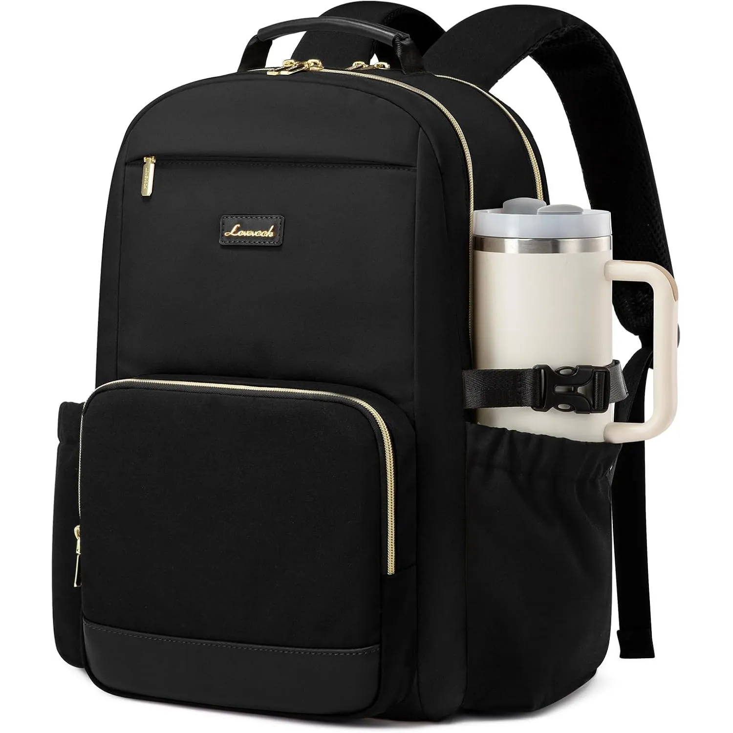 LOVEVOOK Rucksack Damen,15,6 Zoll Laptop Schulrucksack Teenager mit großem Fach für Trinkflaschen,Travel Backpack Women…