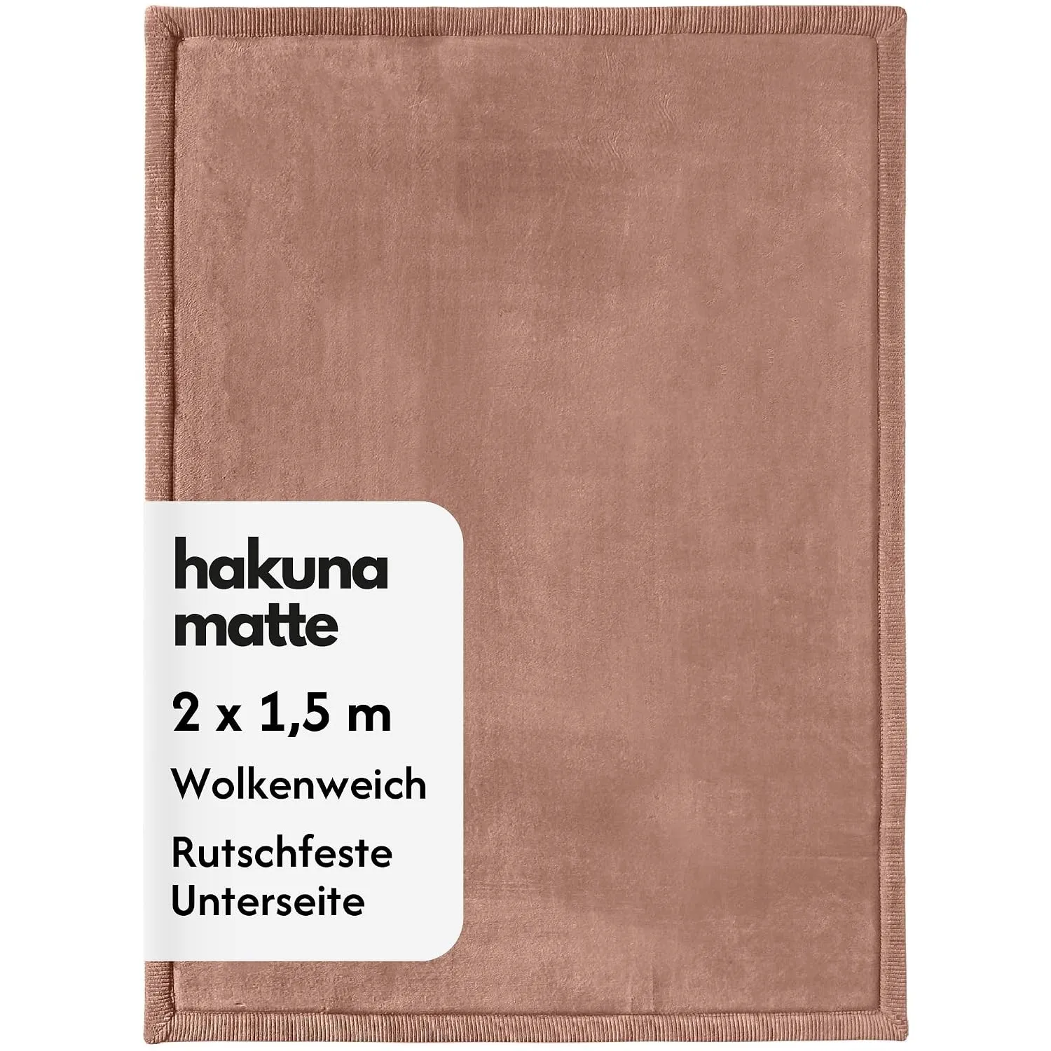 Hakuna Matte Wolkenweiche Spielmatte Baby 200x150x2,5 cm braun,Tatami Matte