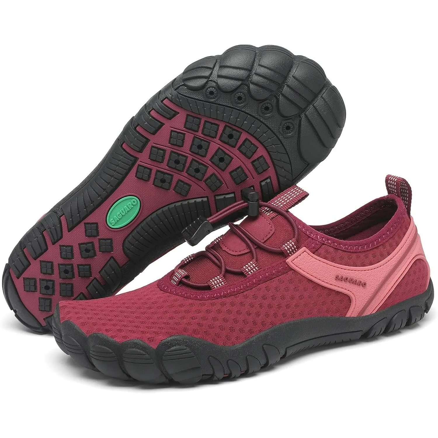 SAGUARO Unisex Barfuß Badeschuhe rutschfeste Barfußschuhe Schnelltrocknende Wasserschuhe mit Drainagelöcher Gr.36-48