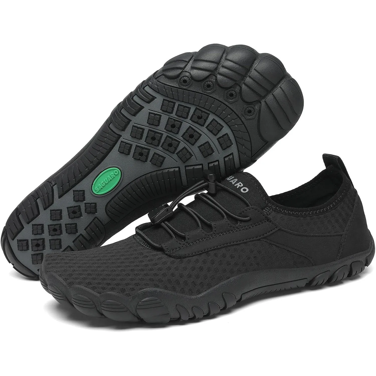 SAGUARO Unisex Barfuß Badeschuhe rutschfeste Barfußschuhe Schnelltrocknende Wasserschuhe mit Drainagelöcher Gr.36-48