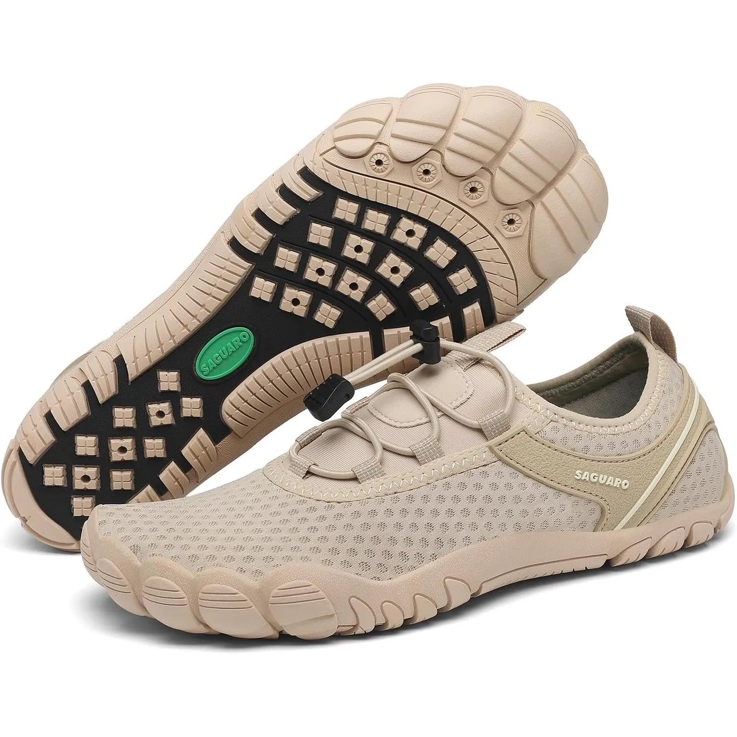 SAGUARO Unisex Barfuß Badeschuhe rutschfeste Barfußschuhe Schnelltrocknende Wasserschuhe mit Drainagelöcher Gr.36-48