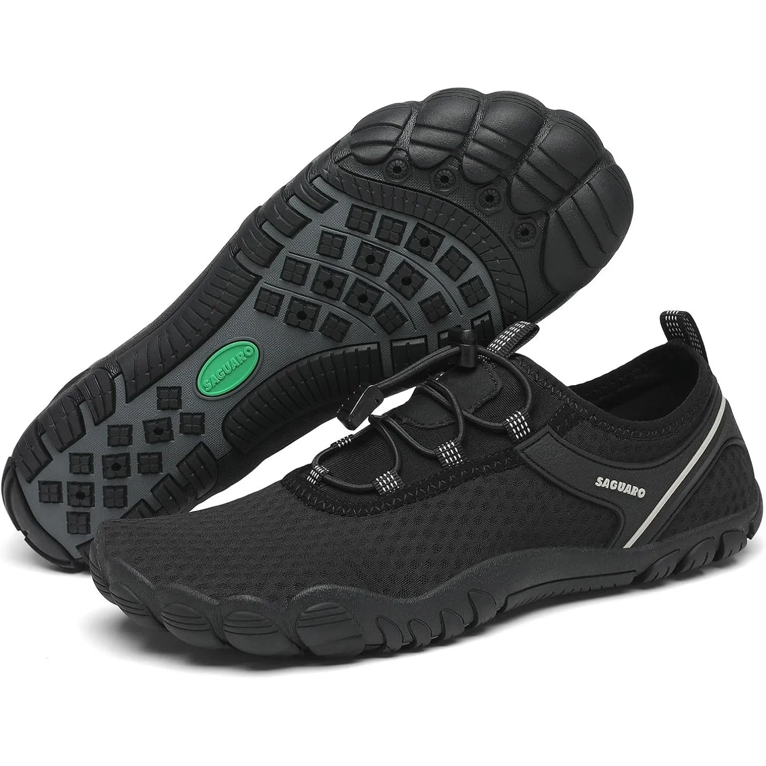 SAGUARO Unisex Barfuß Badeschuhe rutschfeste Barfußschuhe Schnelltrocknende Wasserschuhe mit Drainagelöcher Gr.36-48