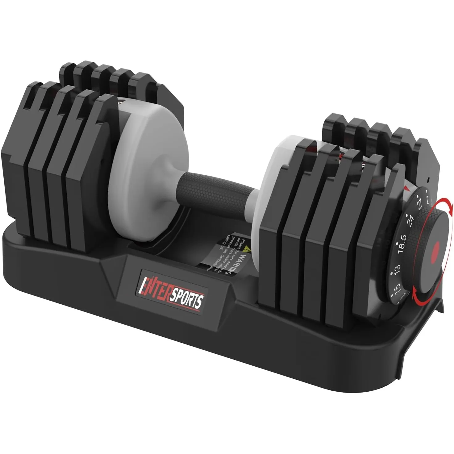 EnterSports 10kg/12kg/18kg/20kg/27kg/40kg Verstellbare Hanteln Einstellbare Platzsparende Hantel, Hanteln mit rutschfes…