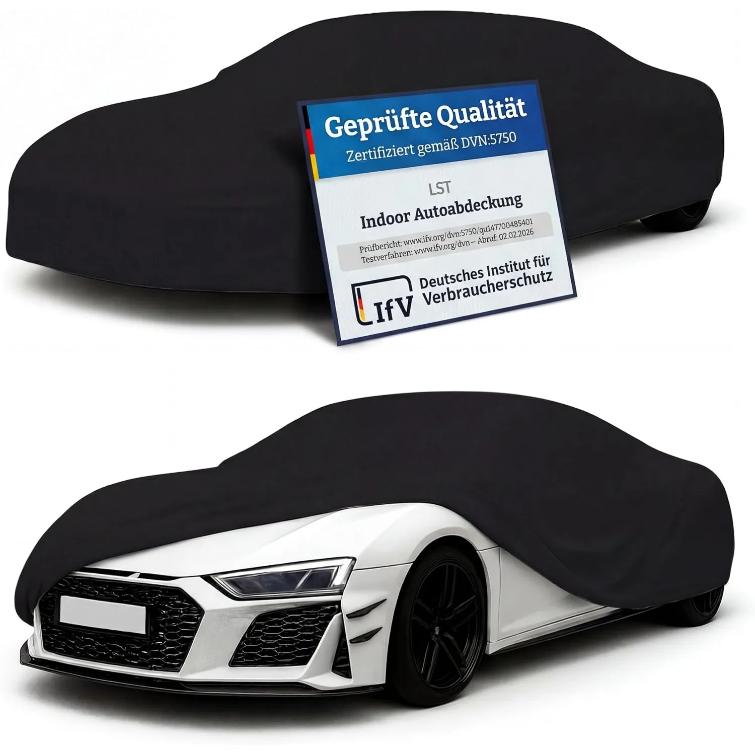 LST Autoabdeckung Indoor – lackschonende und Dehnbare Autogarage. Car Cover Innenbereich für Autohäuser und Endverbrauc…