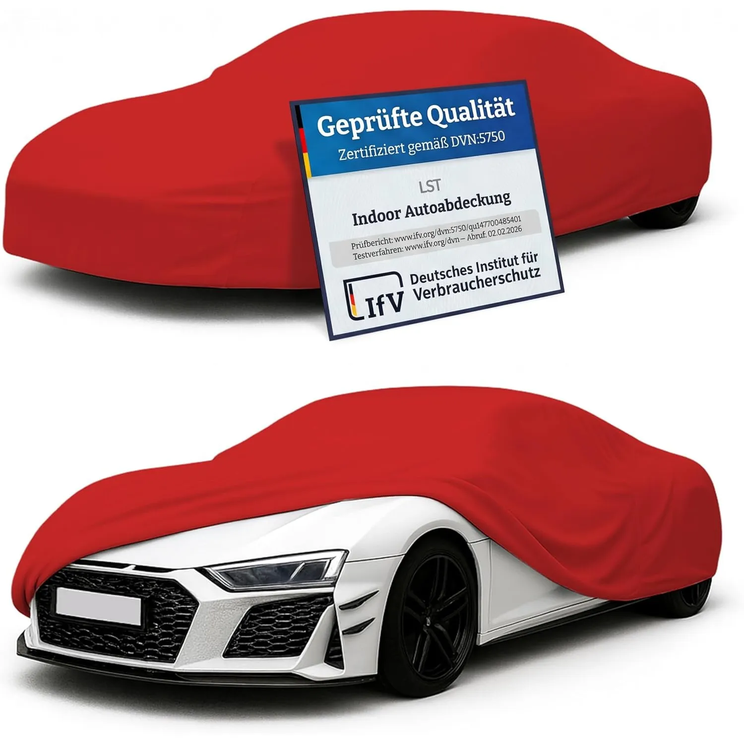 LST Autoabdeckung Indoor – lackschonende und Dehnbare Autogarage. Car Cover Innenbereich für Autohäuser und Endverbrauc…