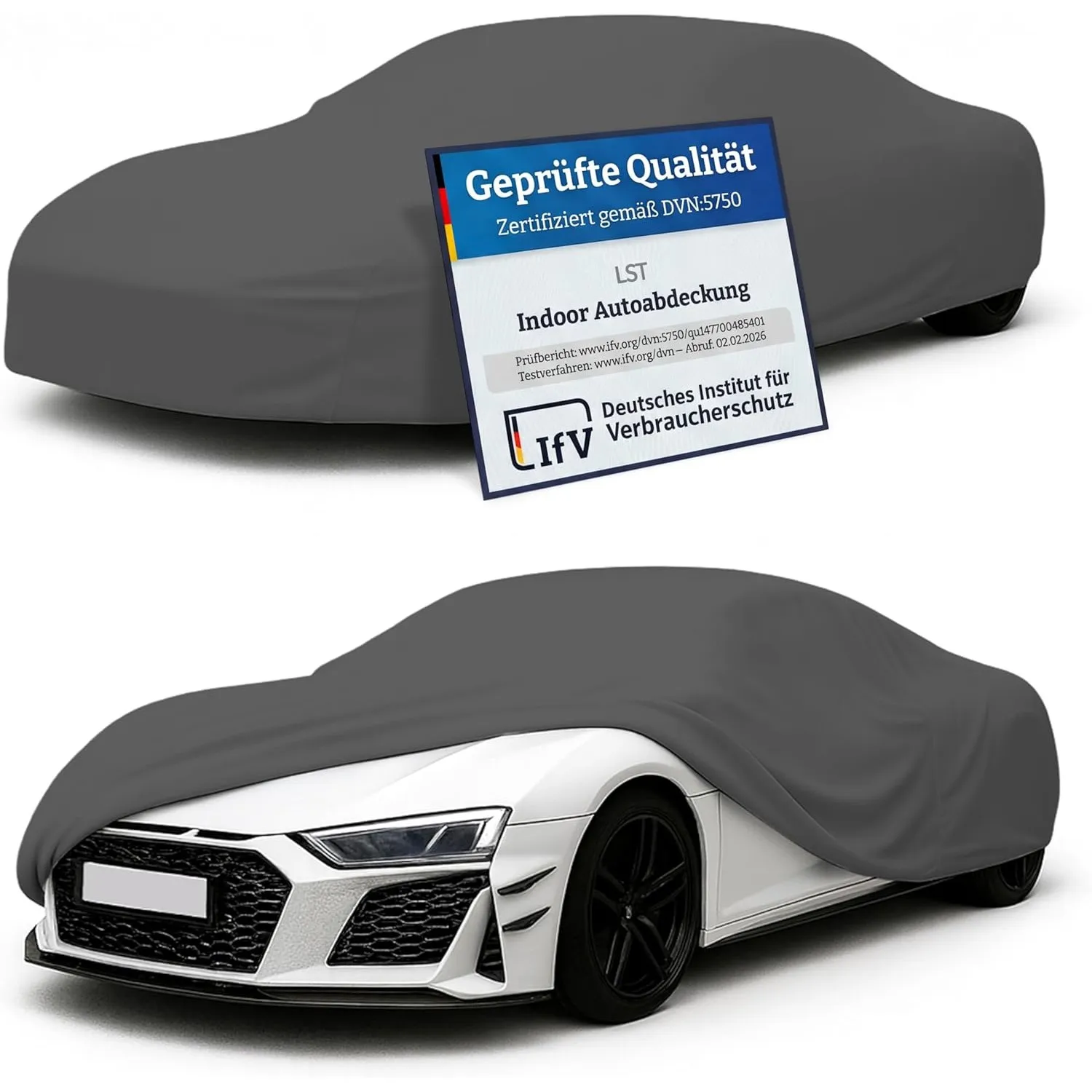 LST Autoabdeckung Indoor – lackschonende und Dehnbare Autogarage. Car Cover Innenbereich für Autohäuser und Endverbrauc…