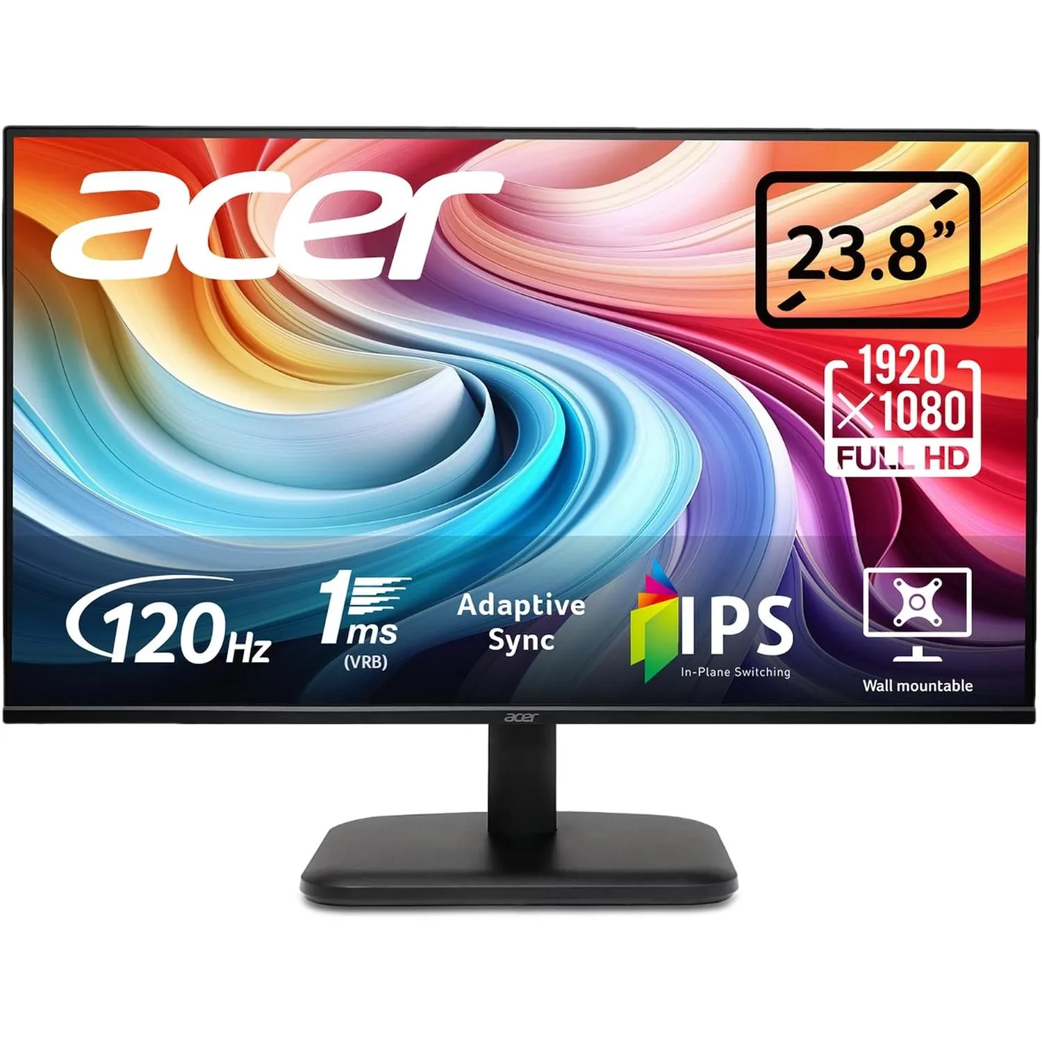 Acer EK241YG Monitor 24 Zoll (60,5 cm) Full HD, IPS, 120Hz, Home Office