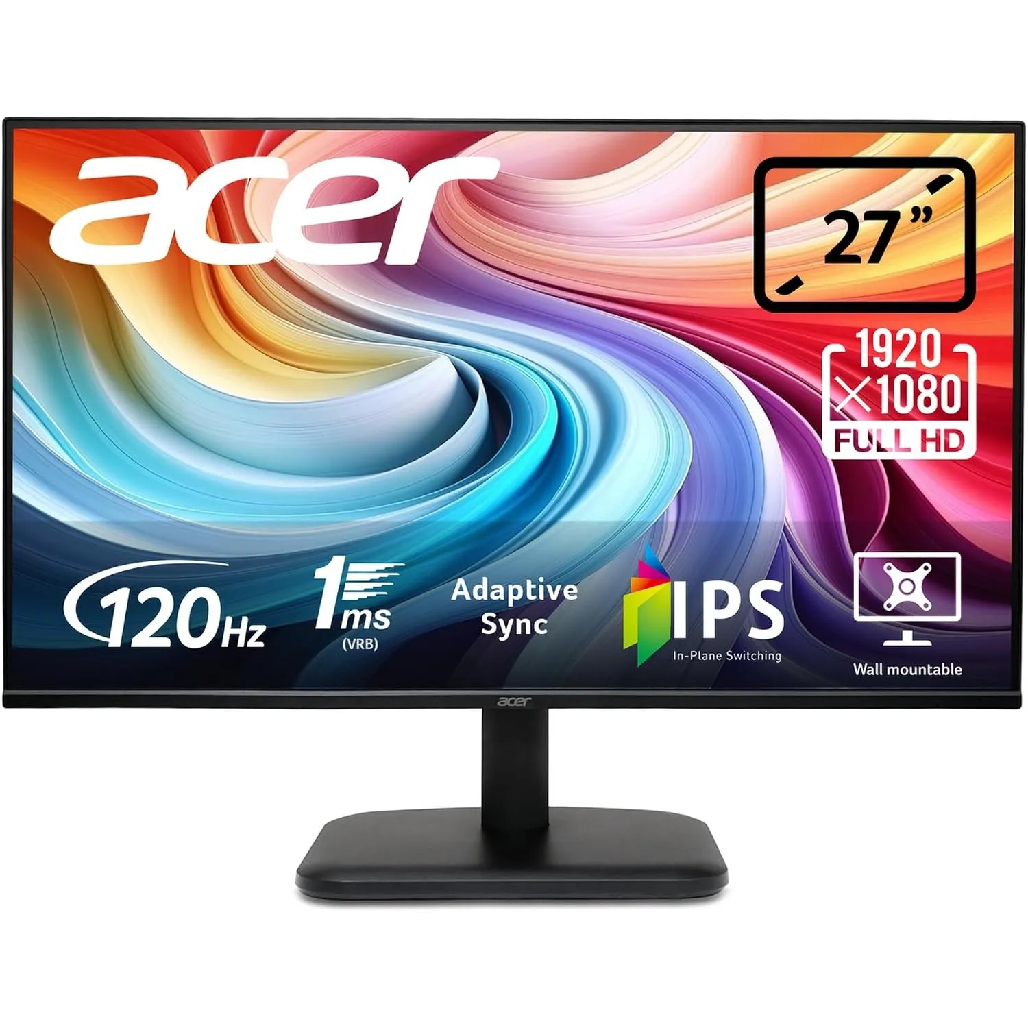 Acer EK271G Monitor 27 Zoll (68,6 cm) Full HD, 120Hz, Home Office