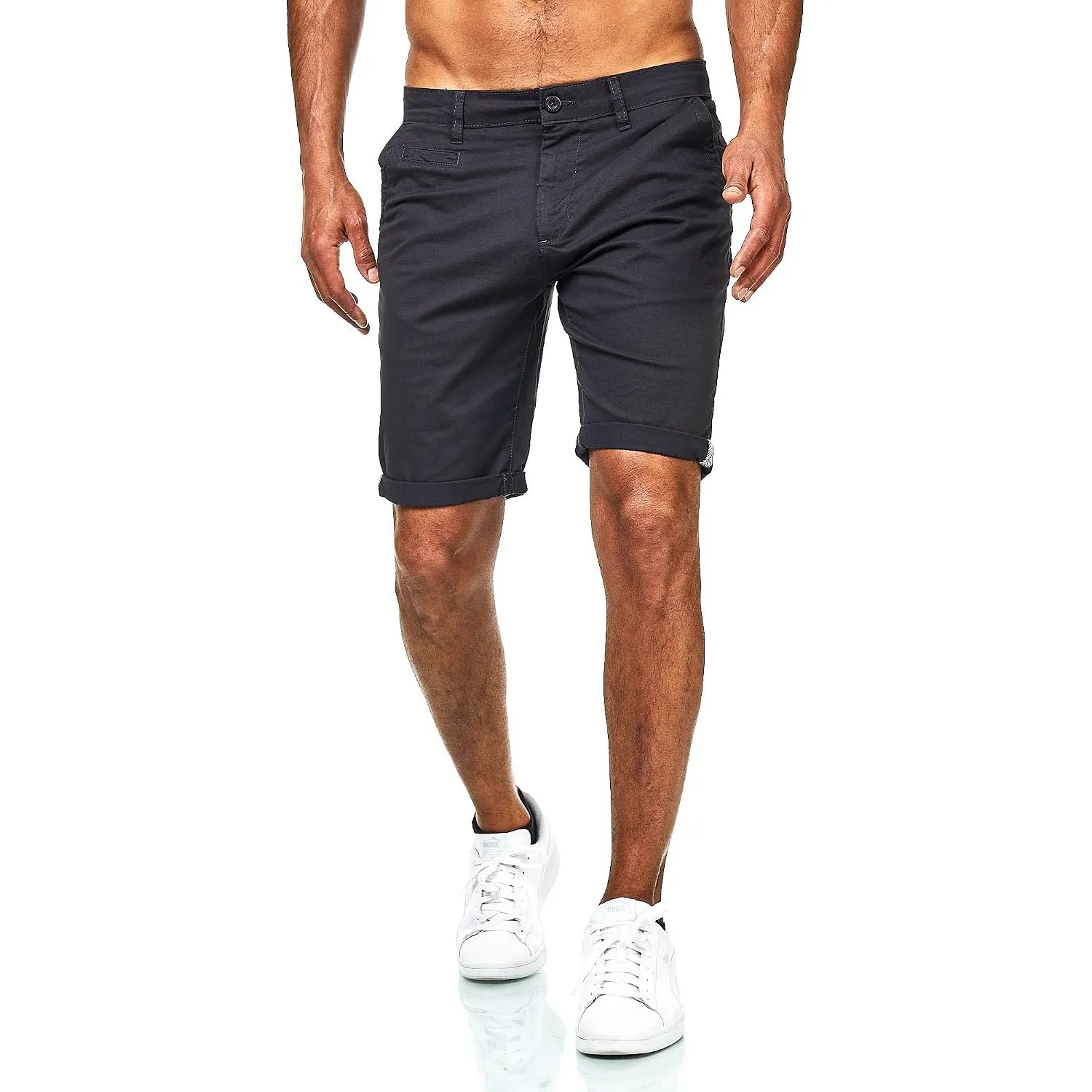 D’MARO Herren Chino Shorts Slim Fit – Sommerhose mit Stretch – Bequeme Bermuda aus Baumwolle – Pflegeleicht & Modern